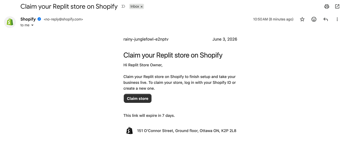 claim the store