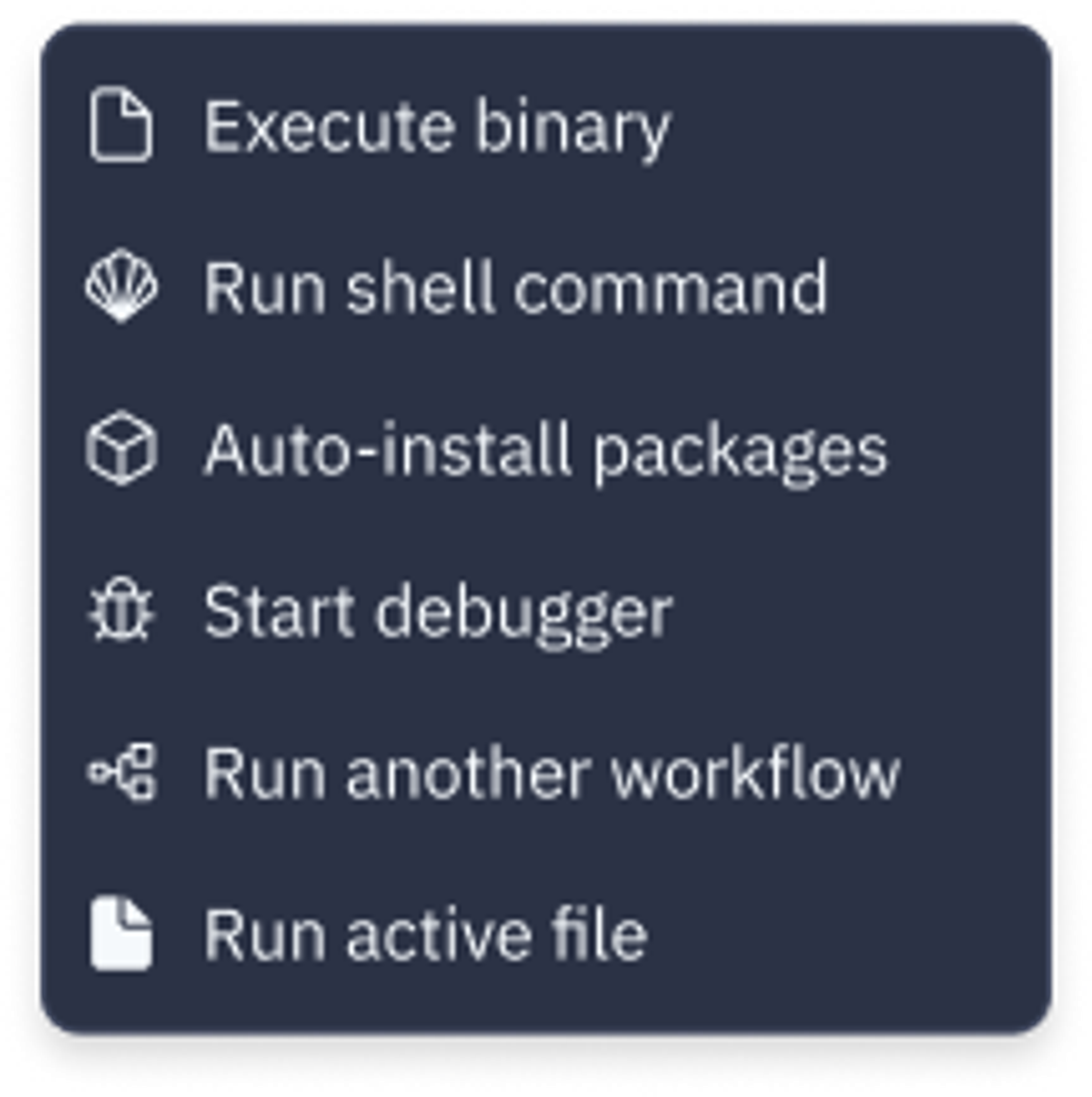 Prototype for basic task types