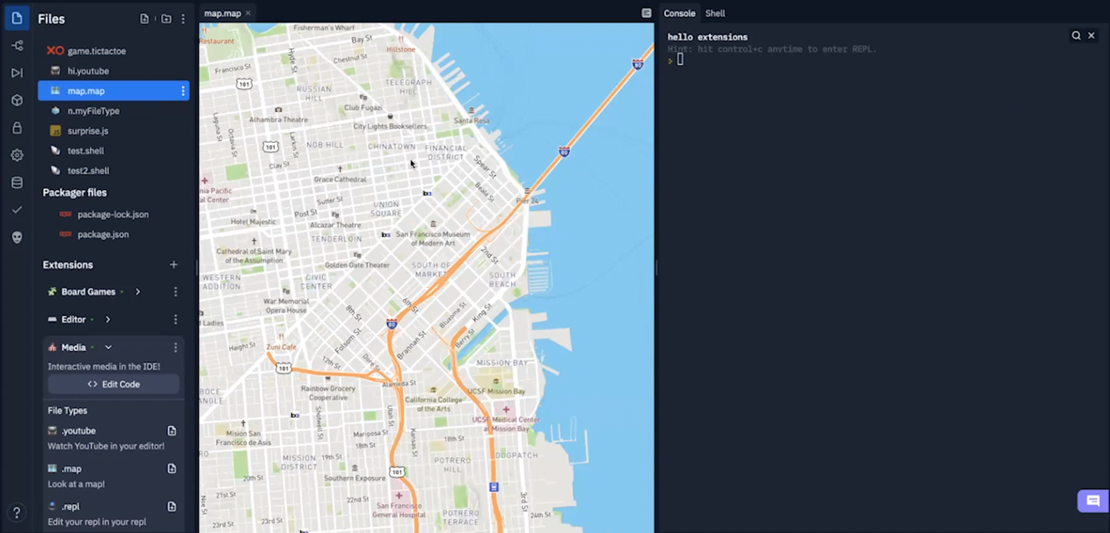 Maps Extension