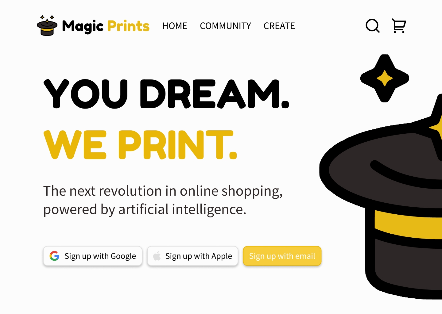 landing page