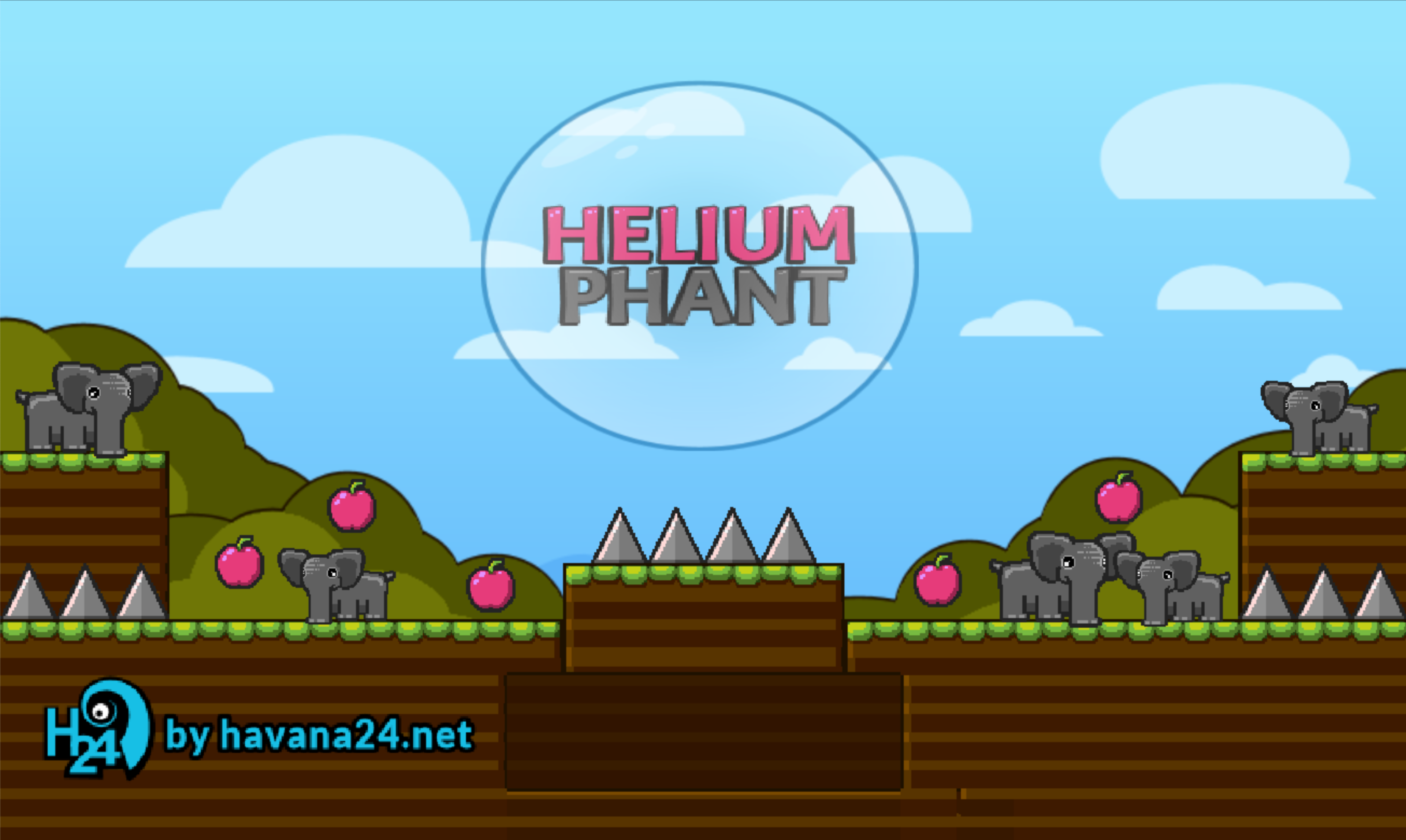 Heliumphant start screen