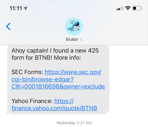 blubbr text