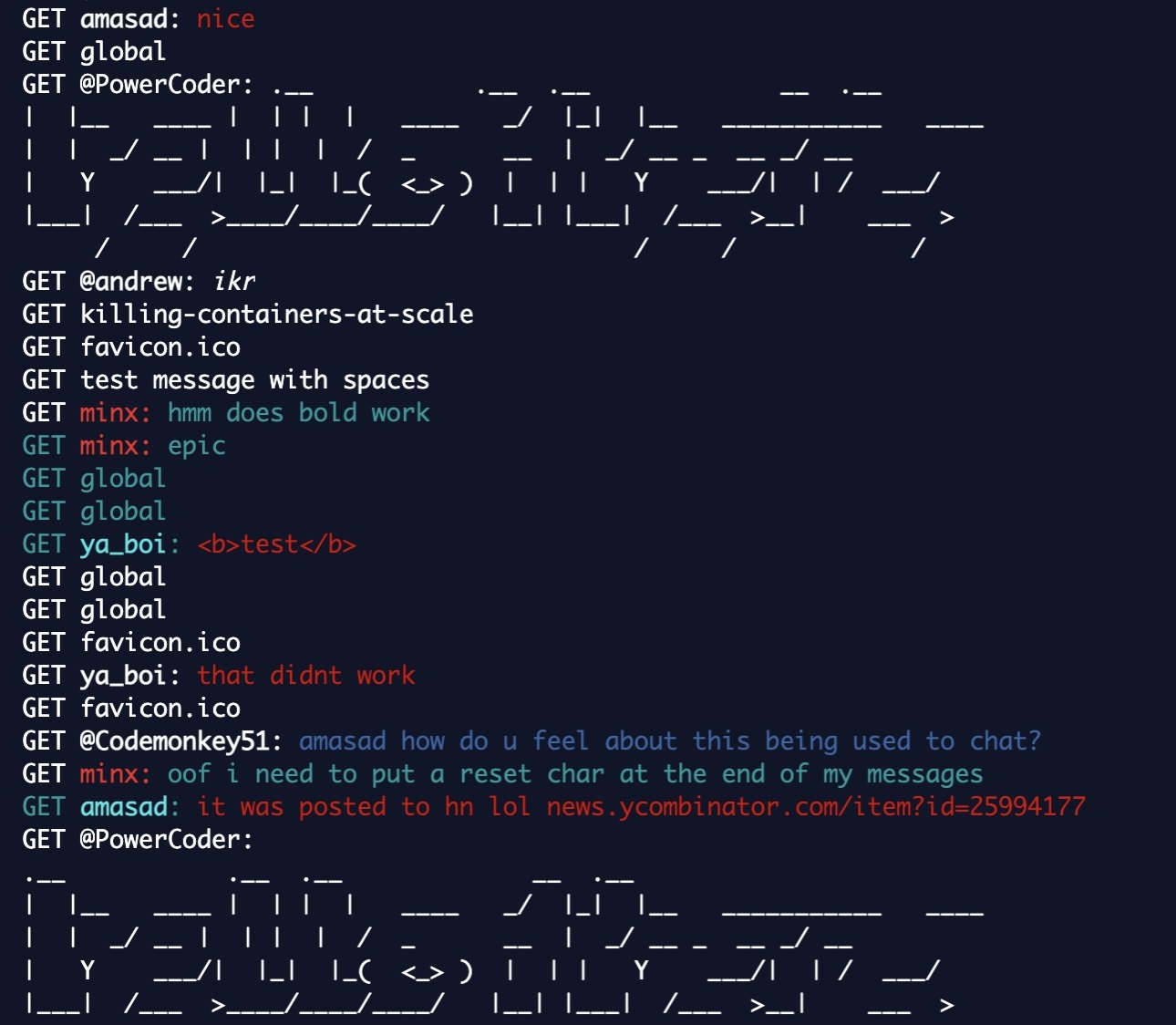 colored chat screenshot