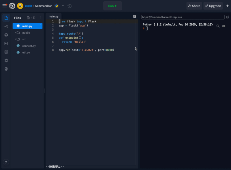 Replit โ CLUI Command bar and Search