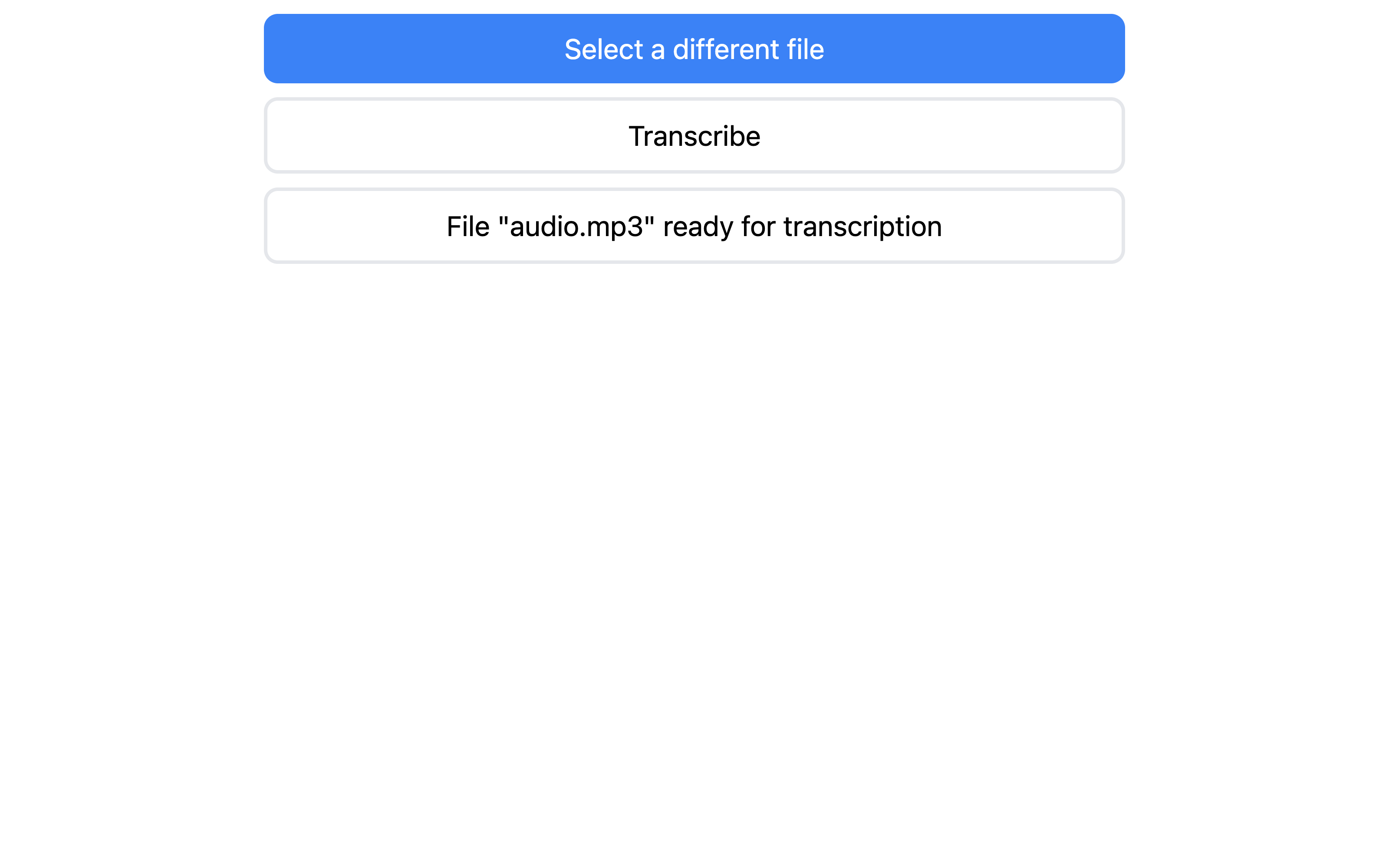Speech-to-text app frontend