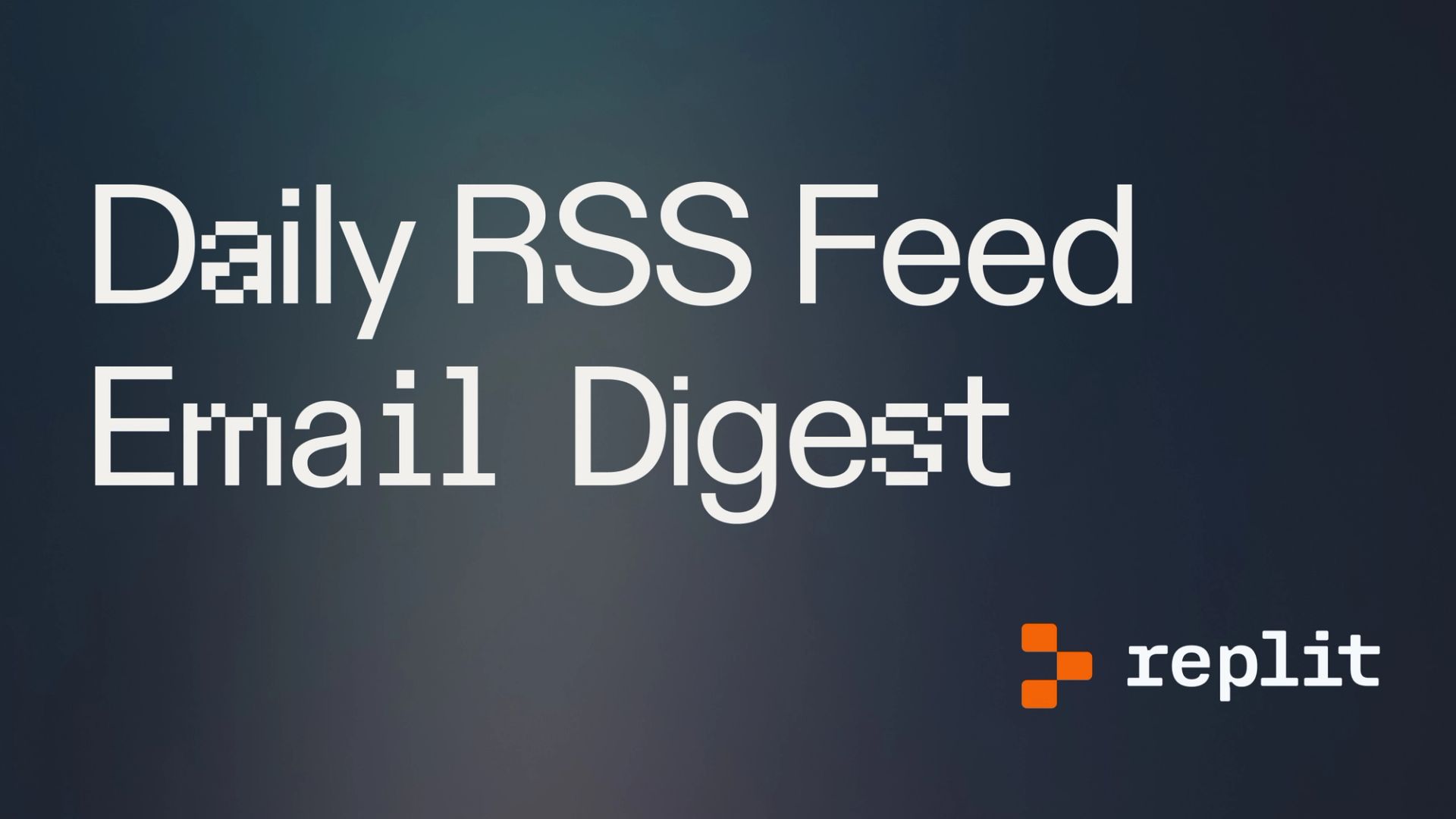 Cover page with "Daily RSS Feed Email Digest" as the title