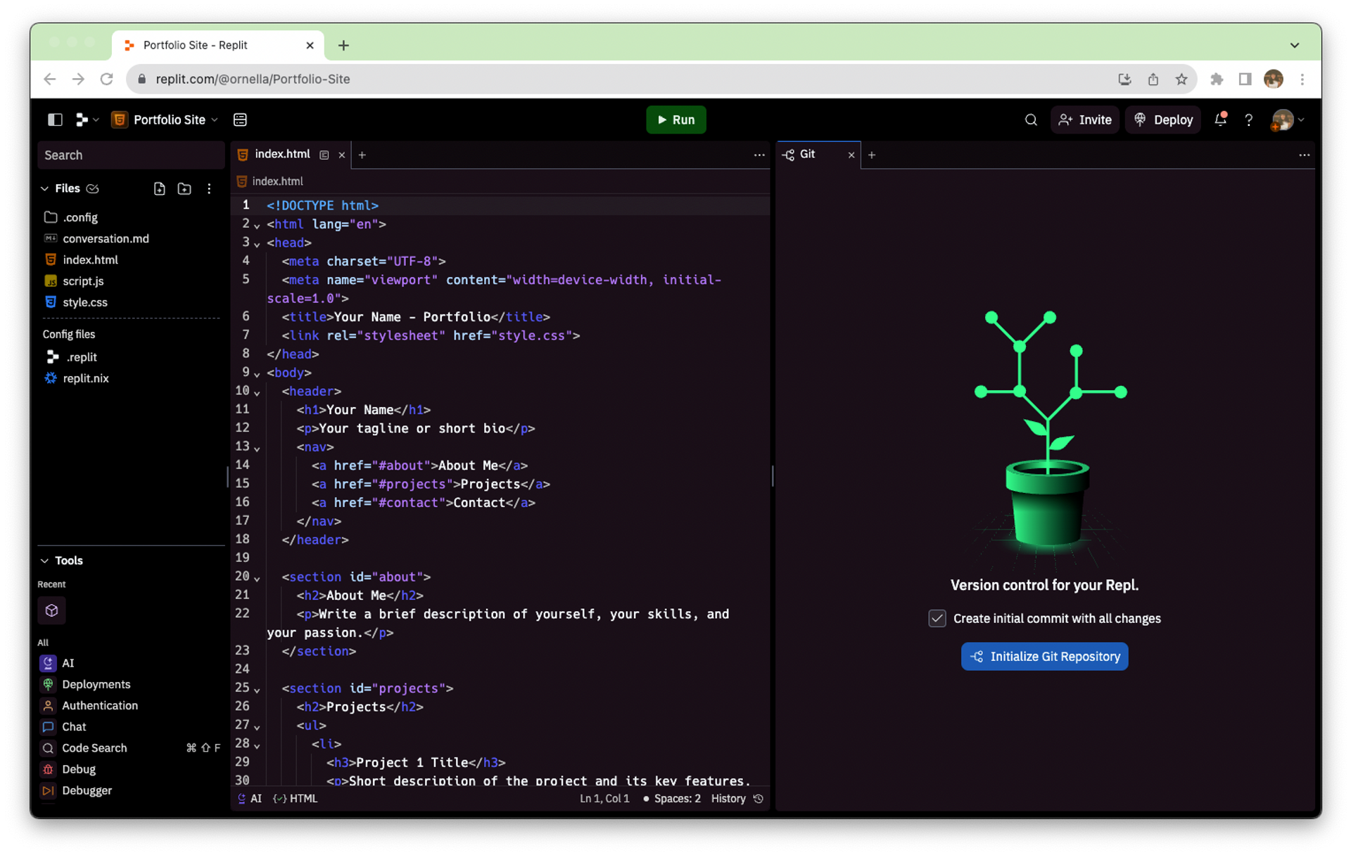 Replit Interface Replit Github X Replit Workflows Enhancing Developer Productivity ...
