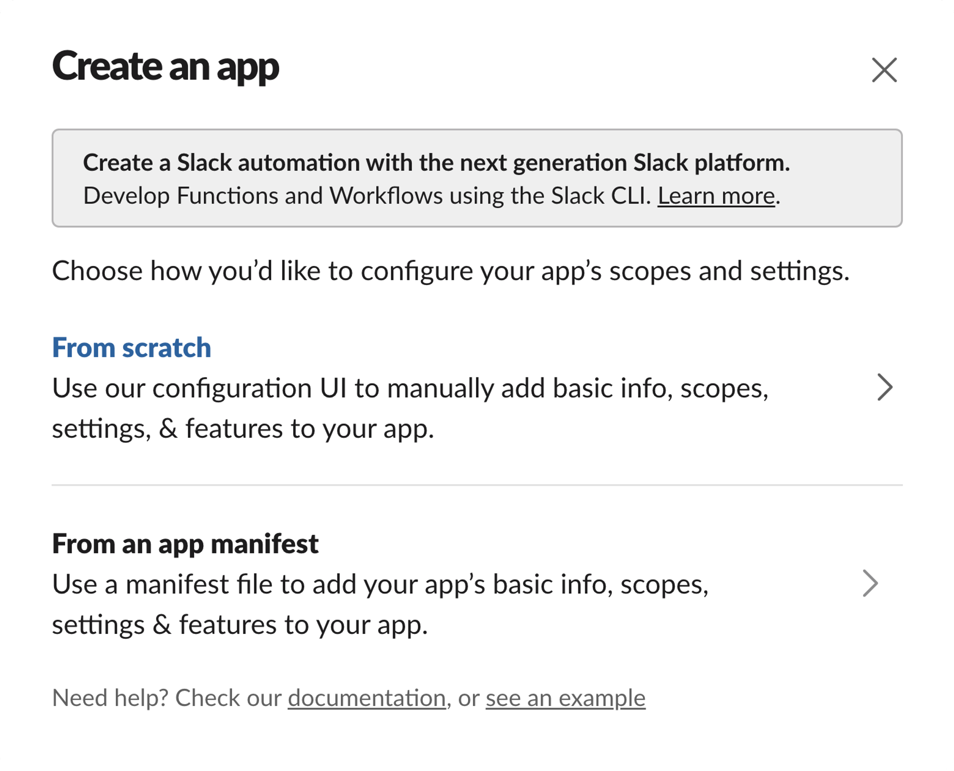 Use the app manifest file