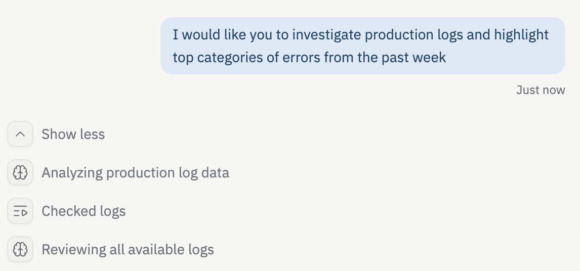 log analysis example