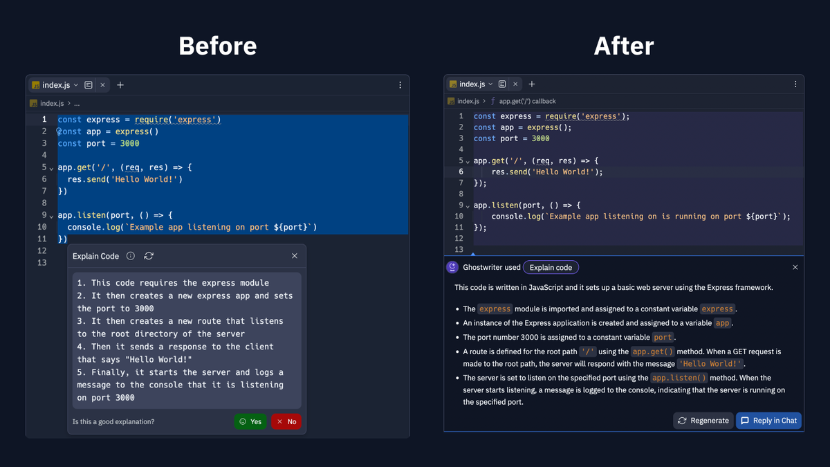 Replit Improving The Inline Ghostwriter Experience Replit improving the inline ghostwriter experience