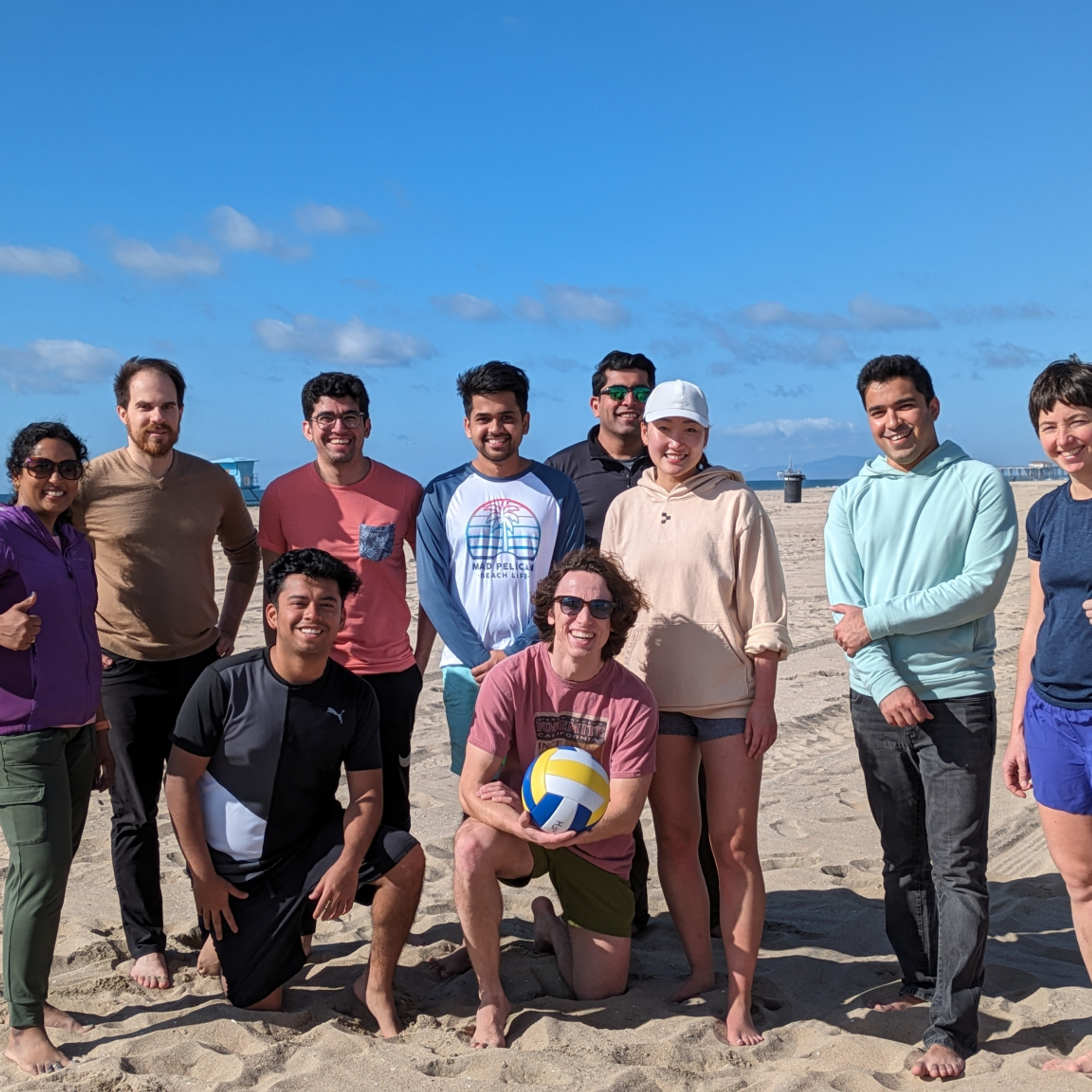 Replit team members at the beach