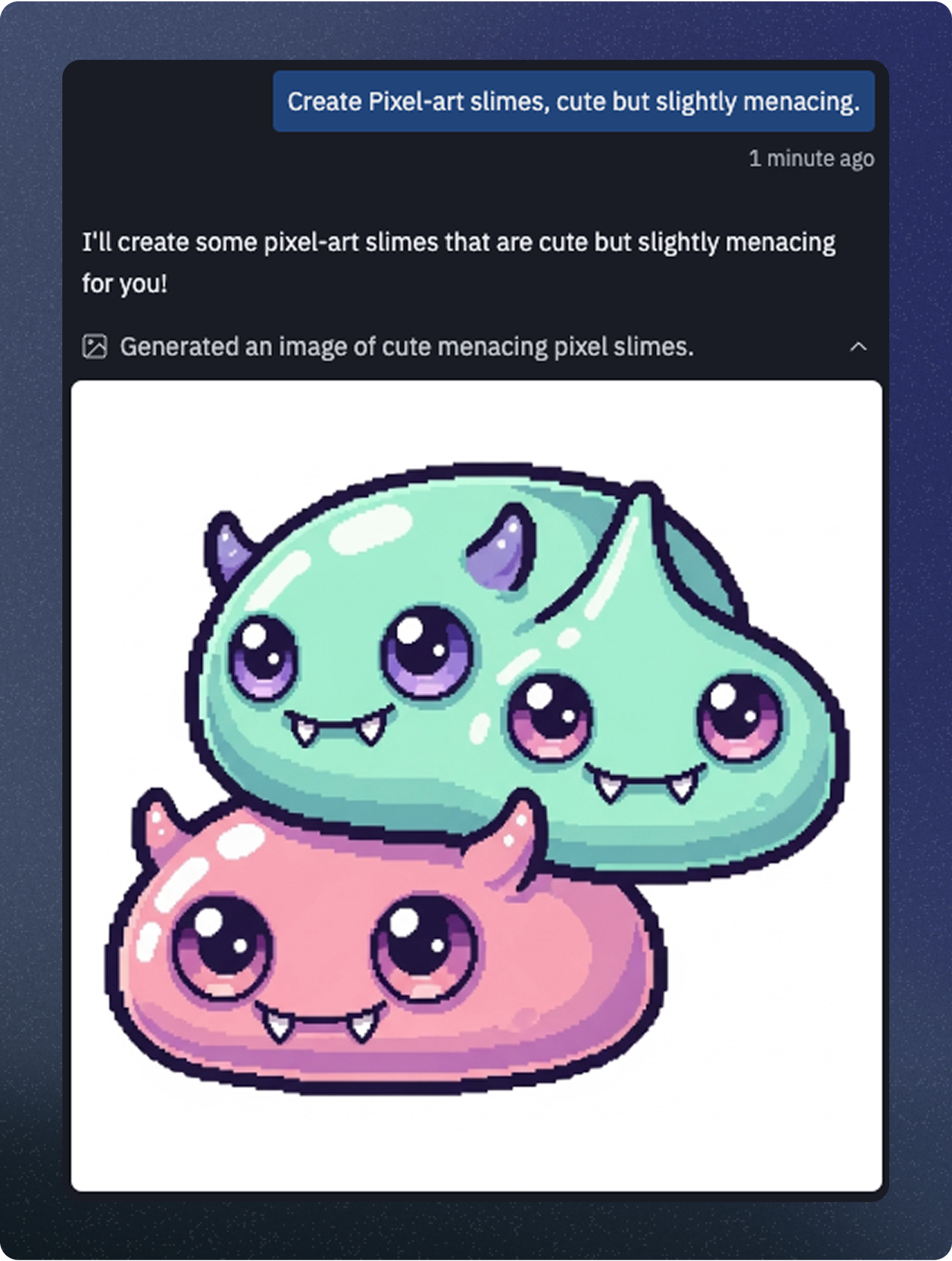 Replit Agent generates sprites for a game.