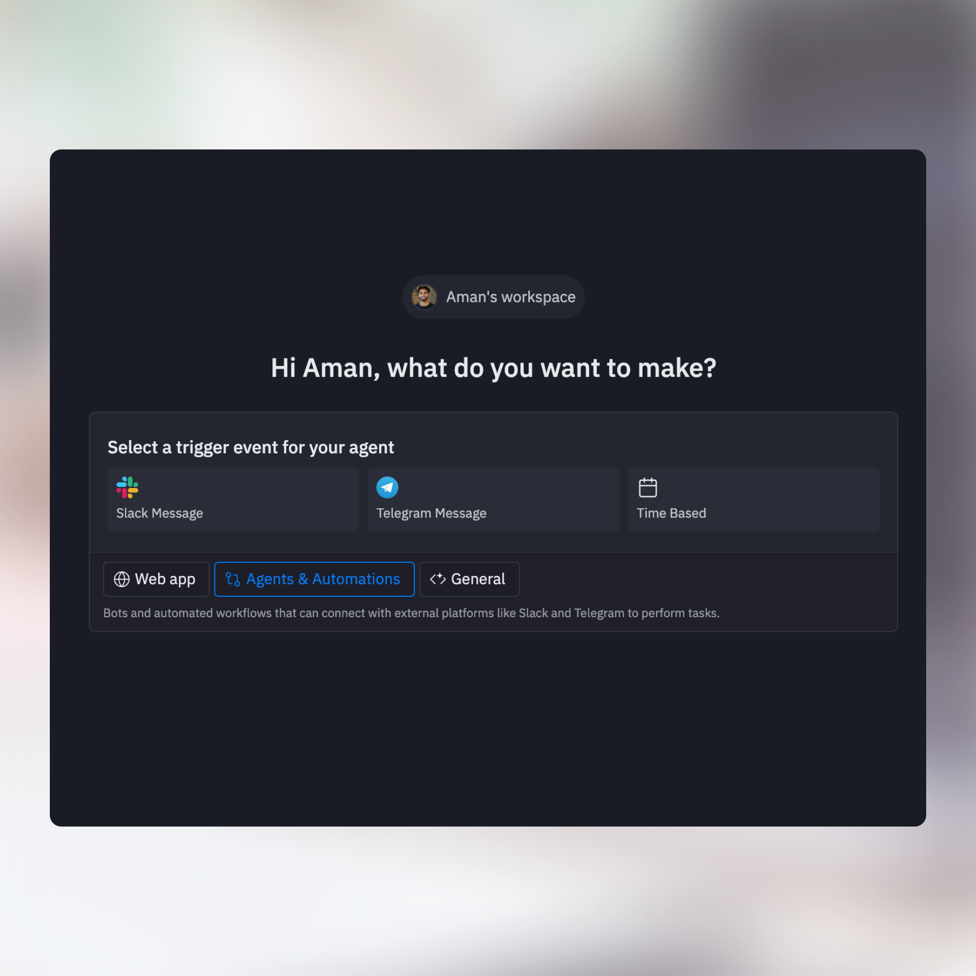 Agent Generation