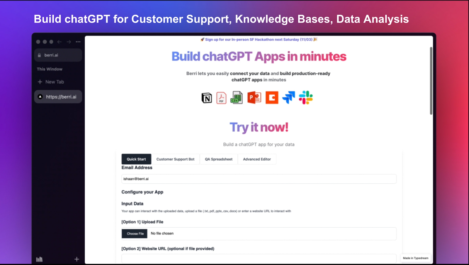 BerriAI Landing Page