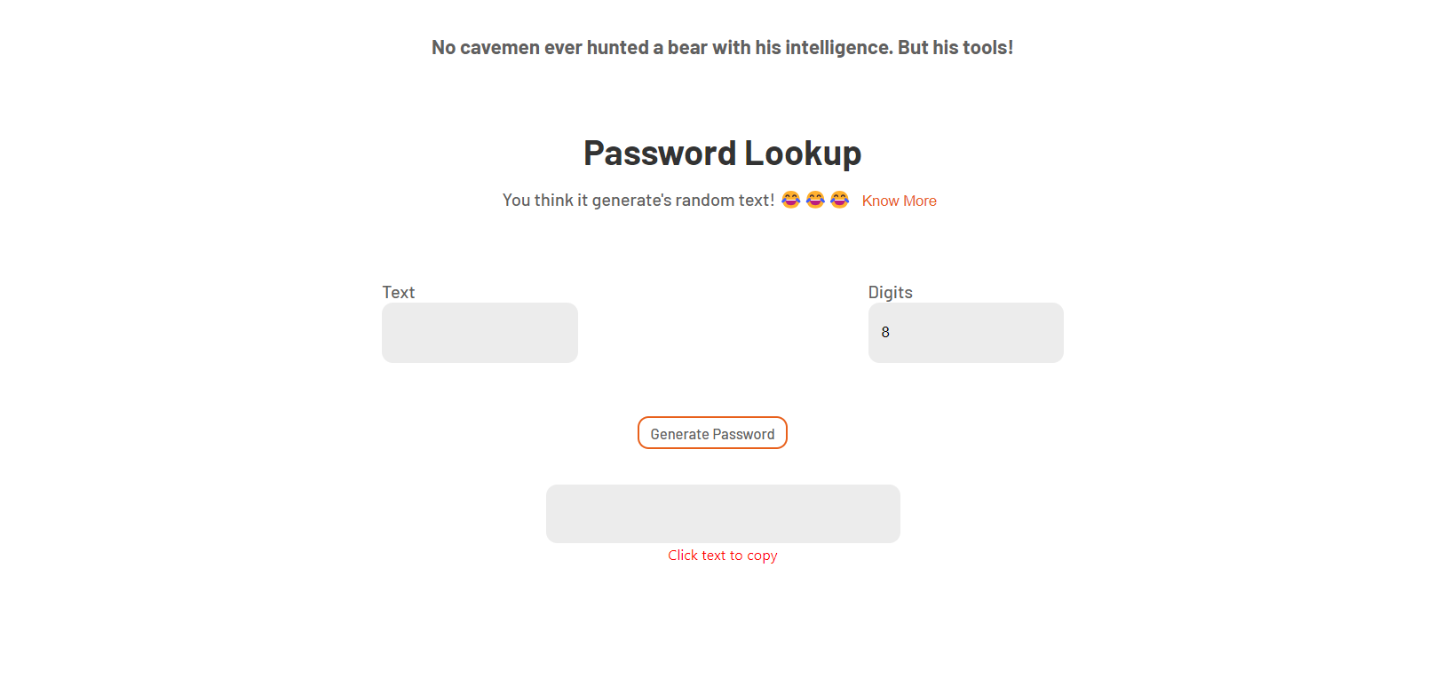 Password Lookup