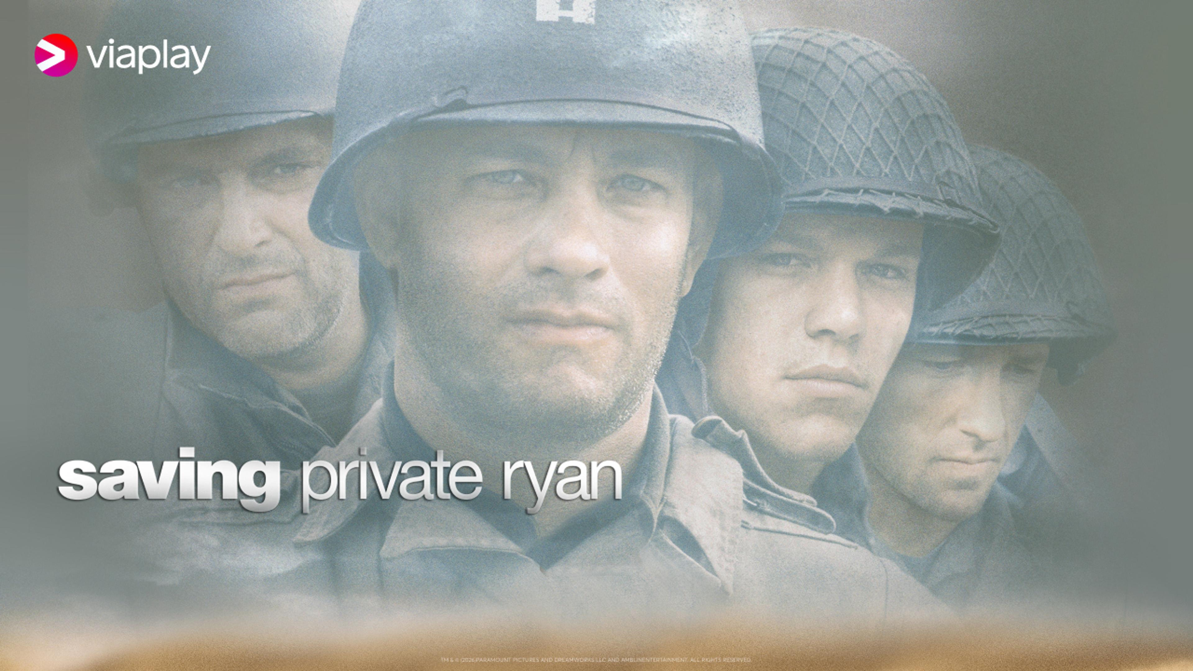 Grafikk for filmen Saving Private Ryan som du ser på Viaplay med Strim.