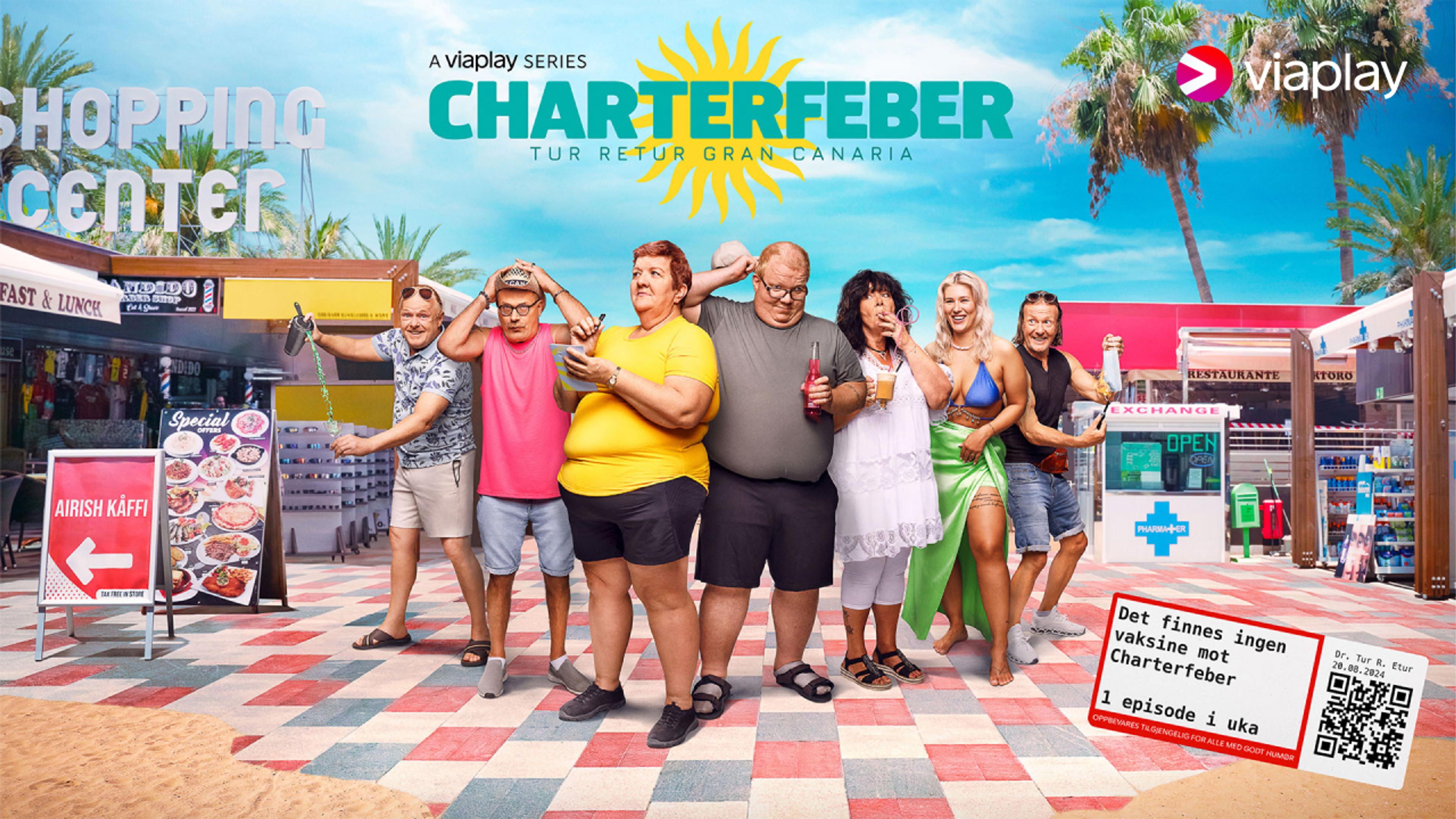 Deltakerne i Charterfeber på vei til strande på Gran Canaria.