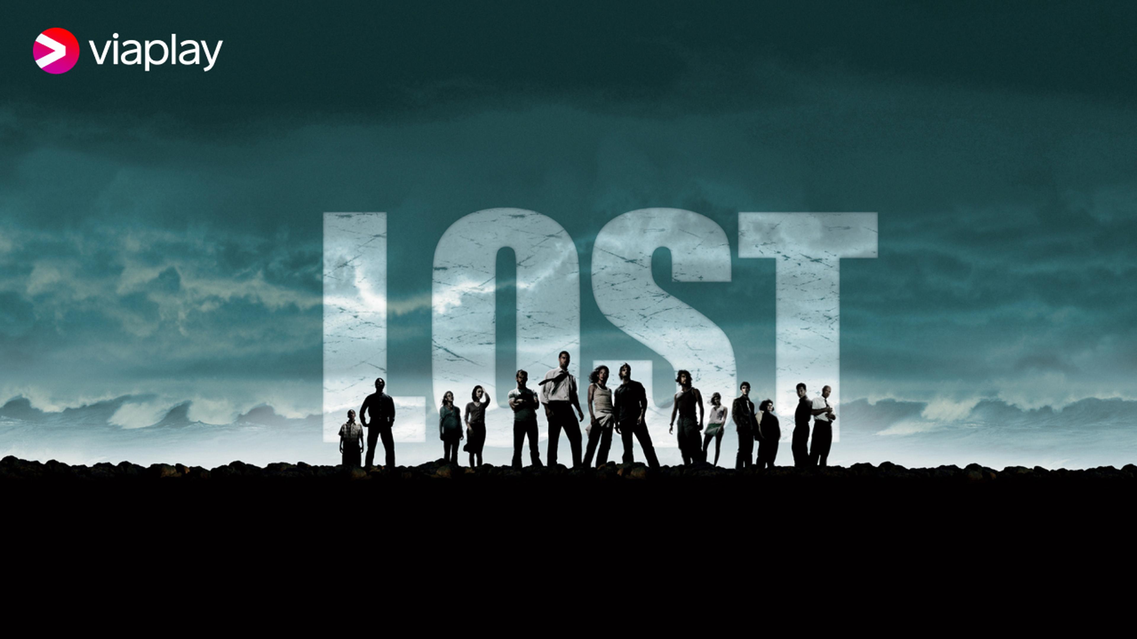 Grafikk for serien Lost som du ser på Viaplay med Strim.