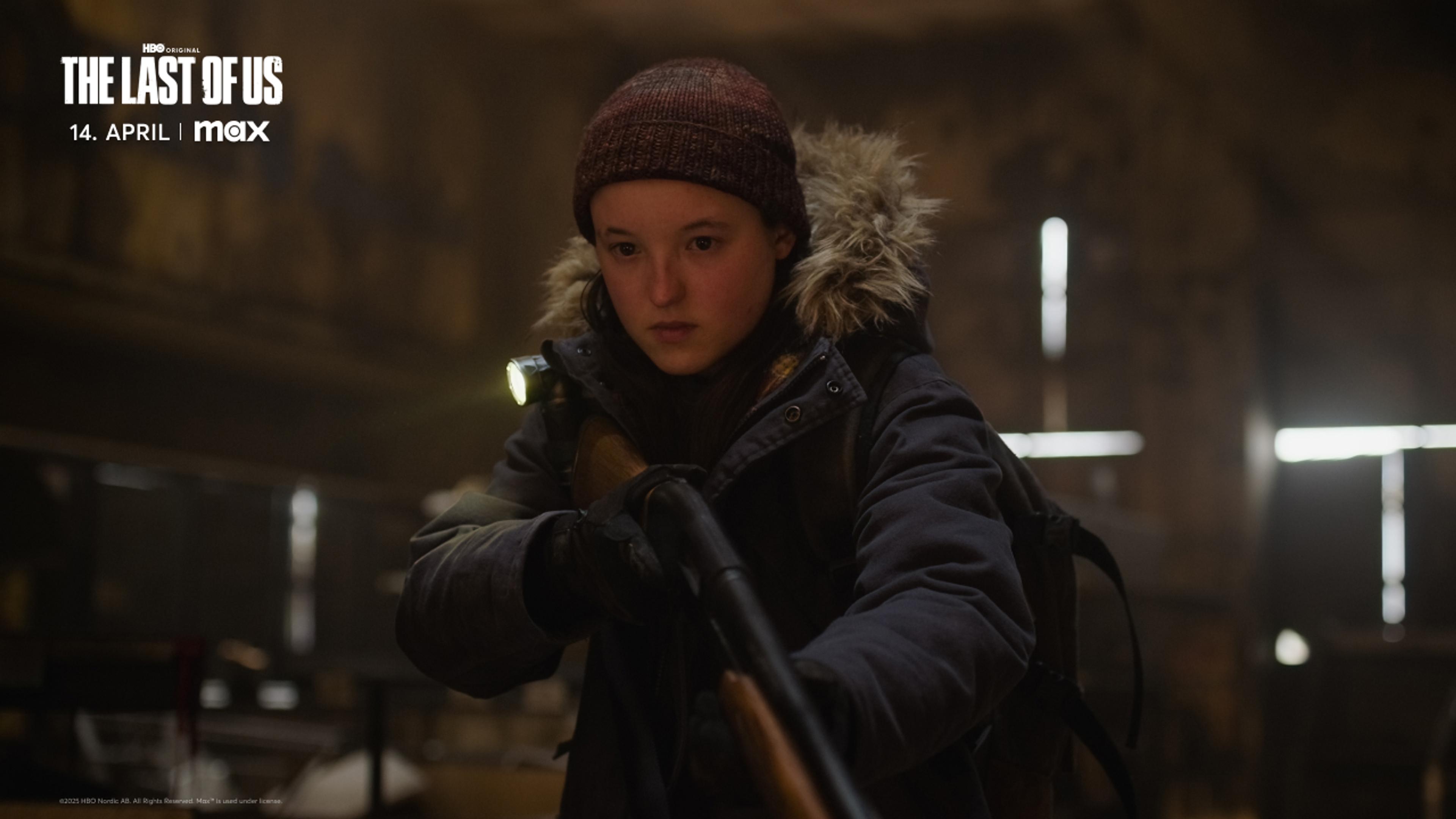 Bella Ramsey som Ellie fra serien "The Last of Us" som går på Max og du kan se den med Strim.