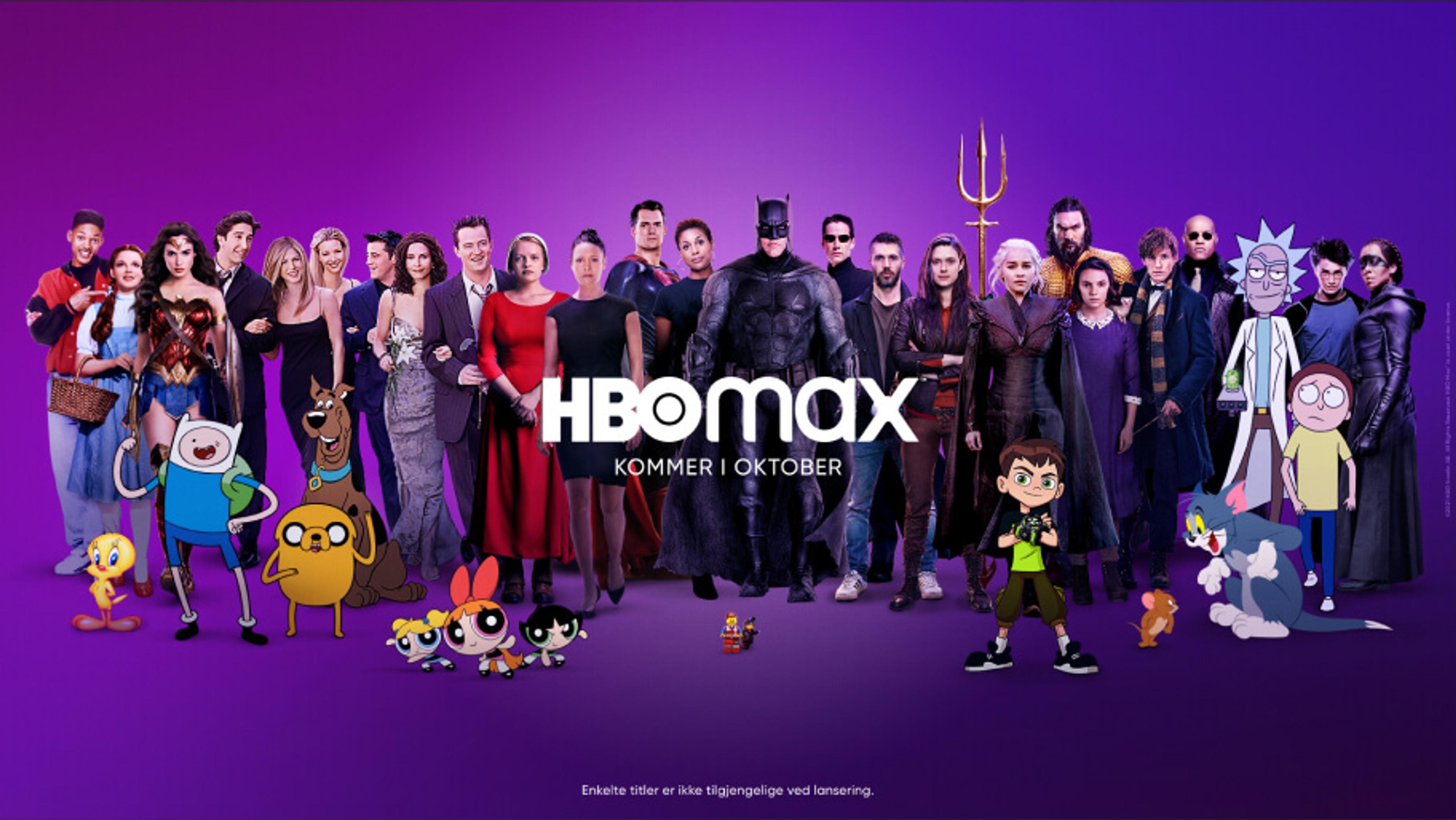 Bilde av de mest kjente karakterene du finner på HBO Max