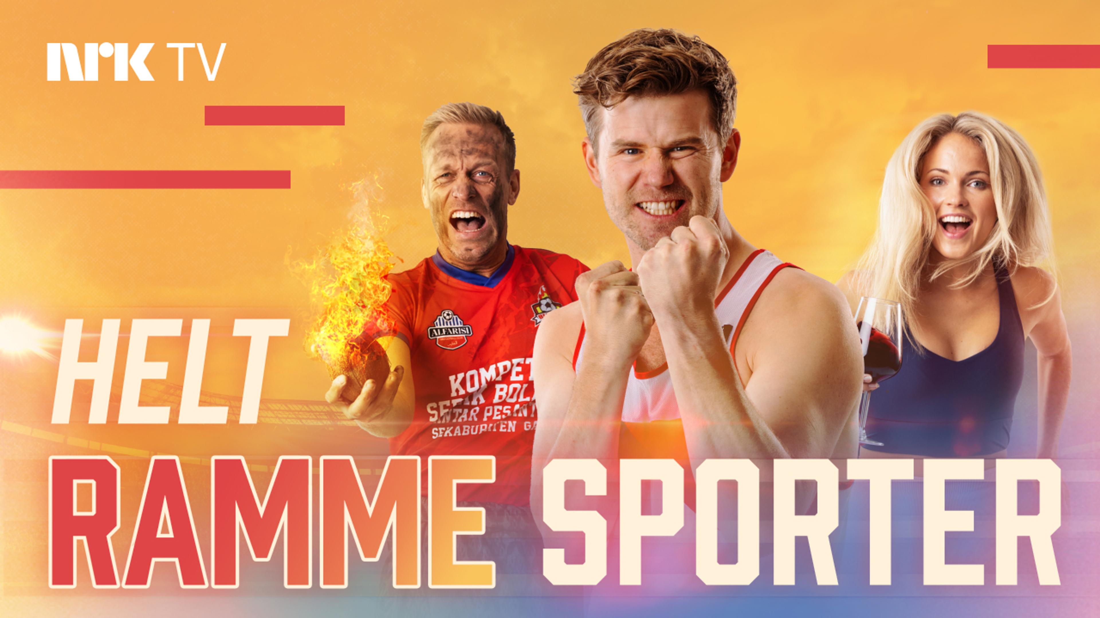 Tre sporty mennesker som er klare til en fight.