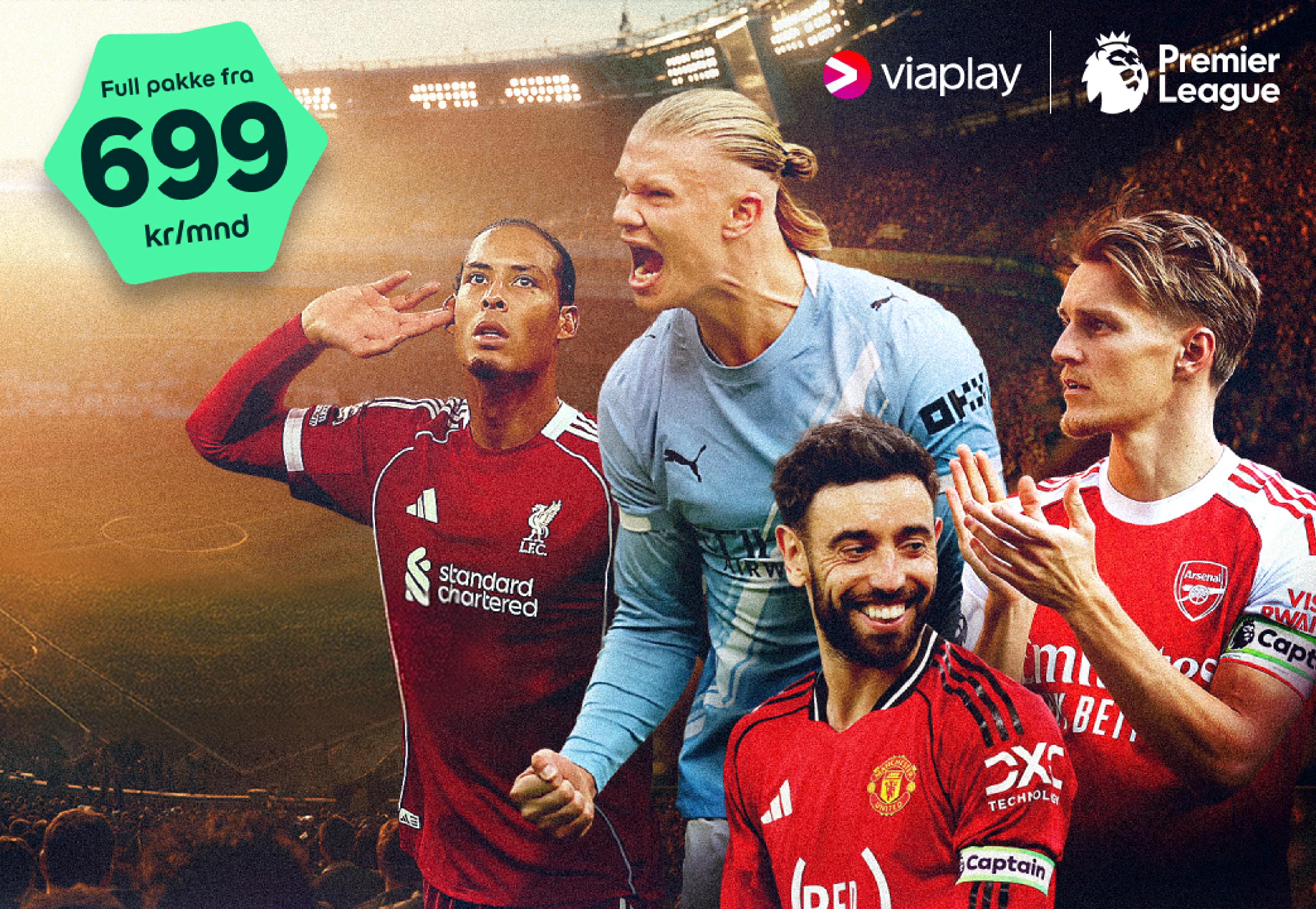 Bilde av norske spiller klare for Premier League starten som du ser på Viaplay via Strim til kun 699 kr/mnd..