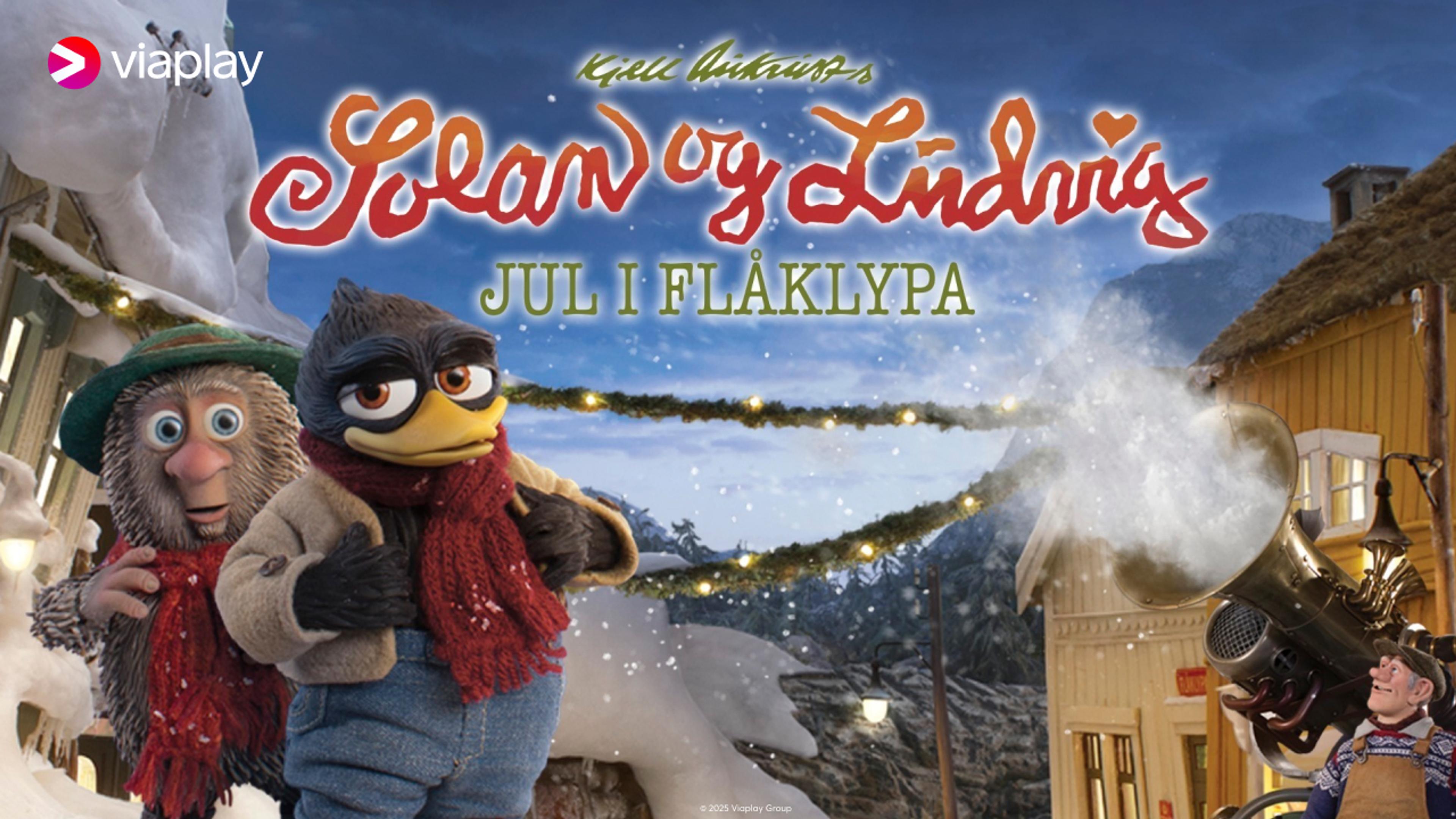 Posterbilde fra julefilmen Solan og Ludvig som du kan se på Viaplay via Strim.