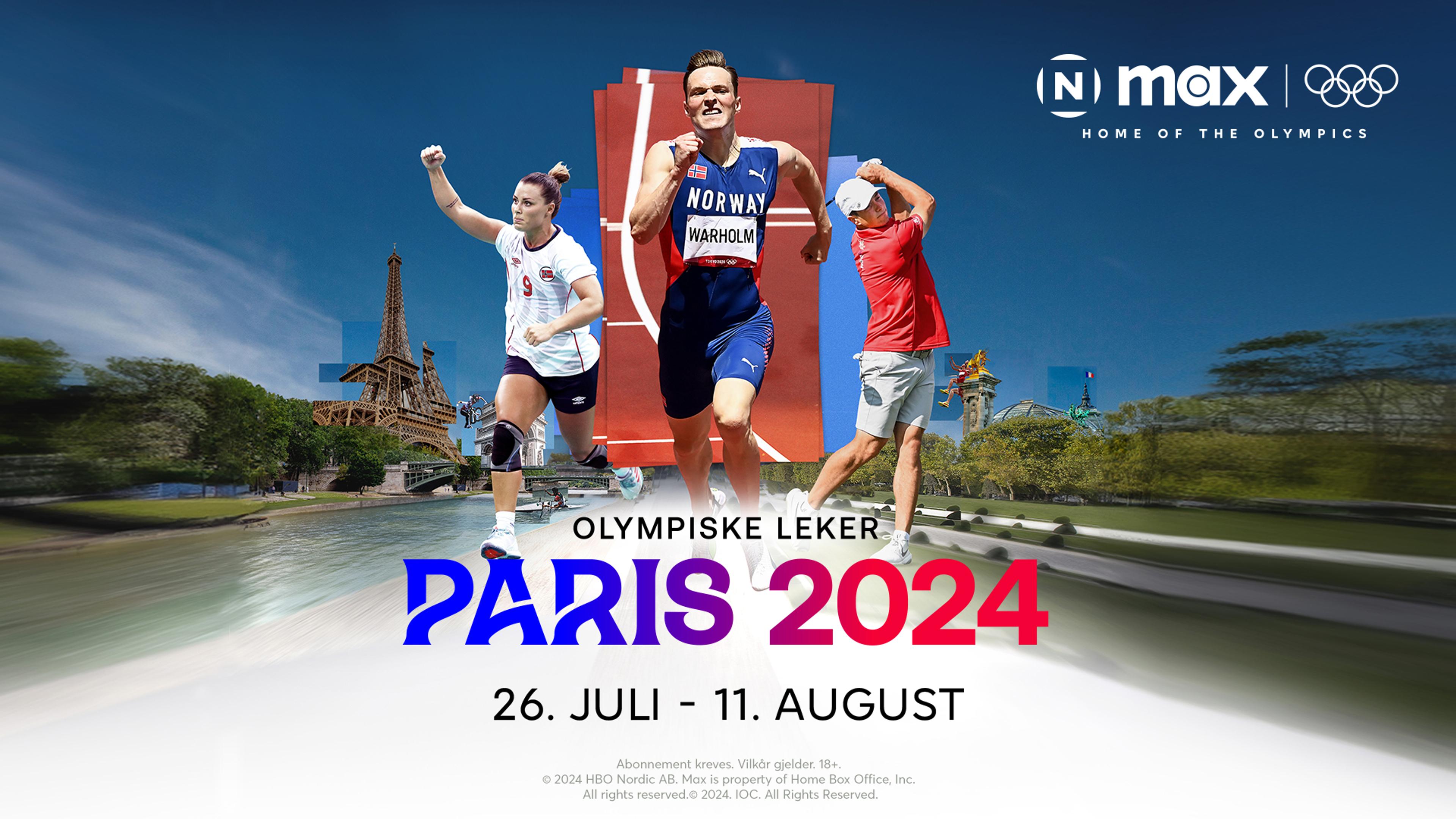 Promobildet for de Olympiske leker Paris 2024 fra Max.