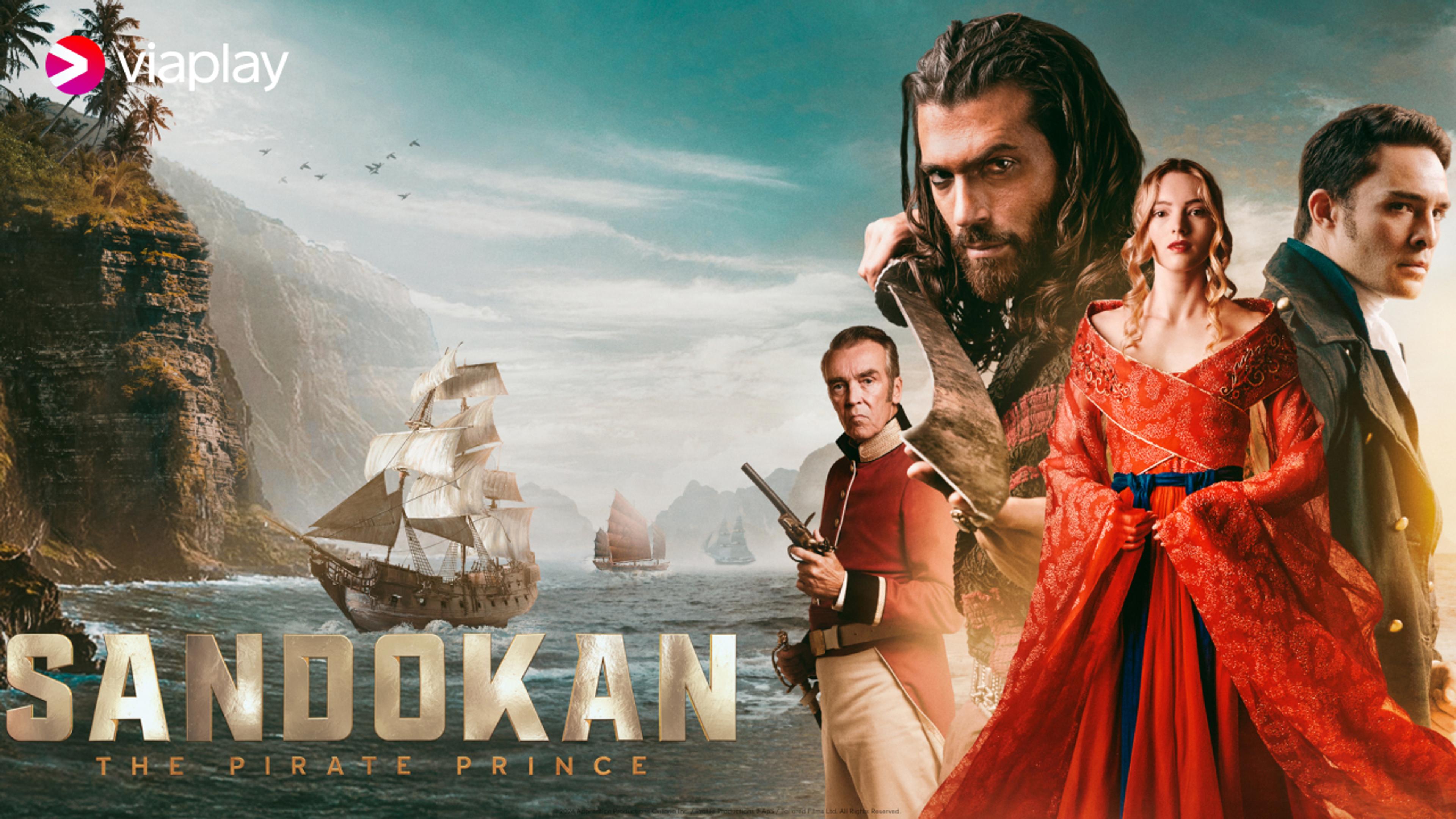 Grafikk for serien Sandokan som du ser på Viaplay med Strim.