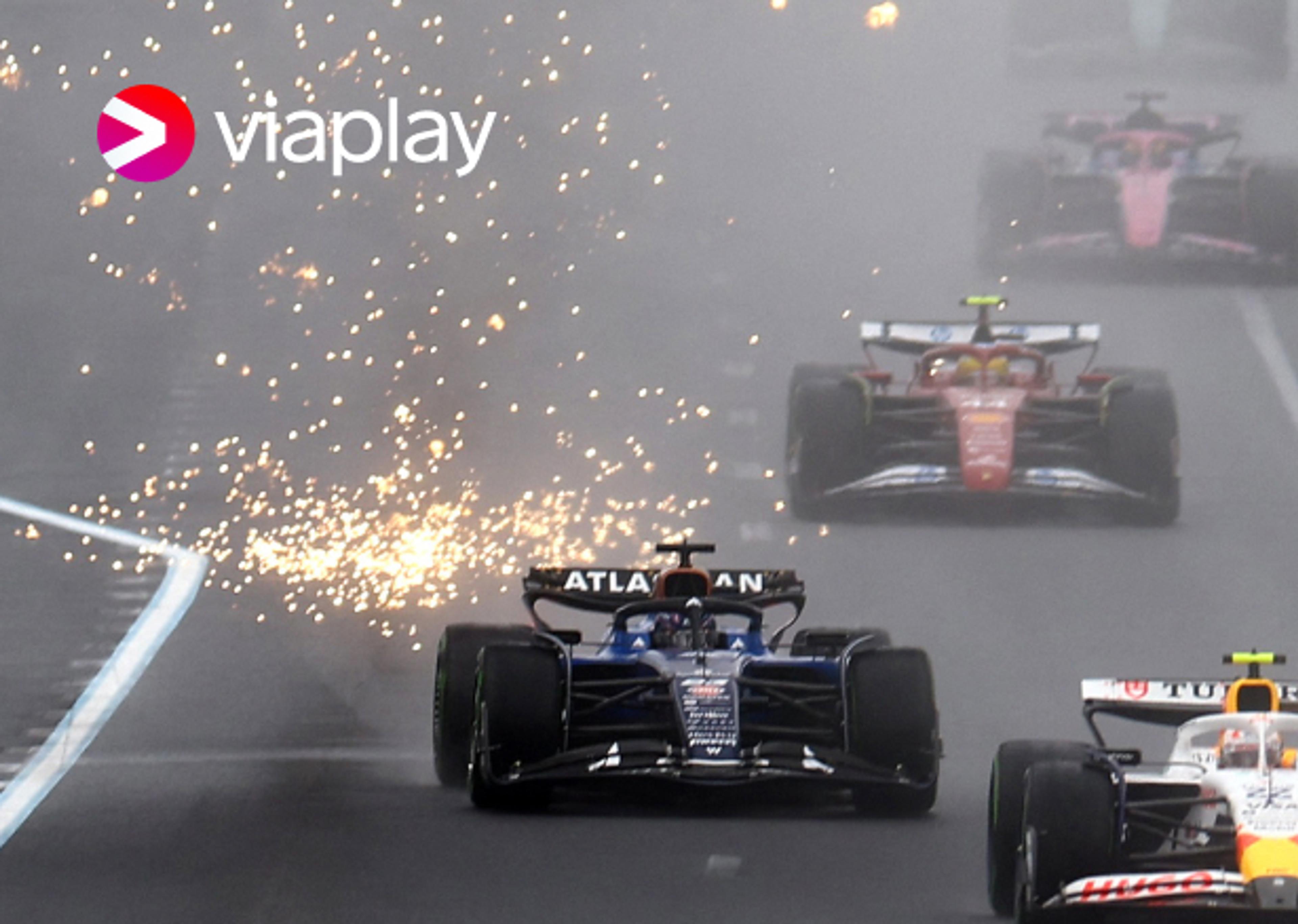 Formel 1 biler i hard konkurranse fra Australia racet.