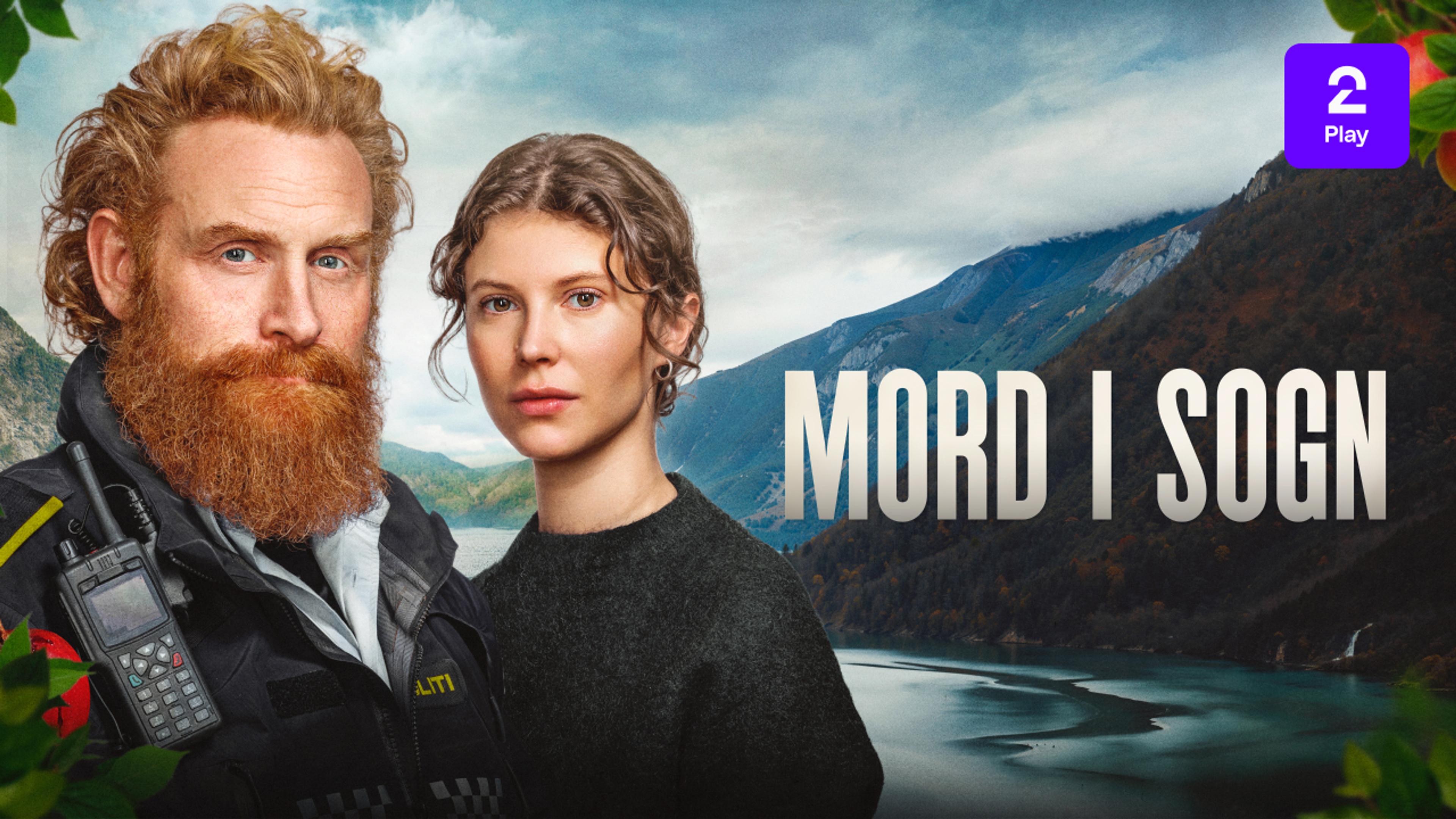 Grafikk for serien Mord i Sogn som du ser på TV 2 Play med Strim.