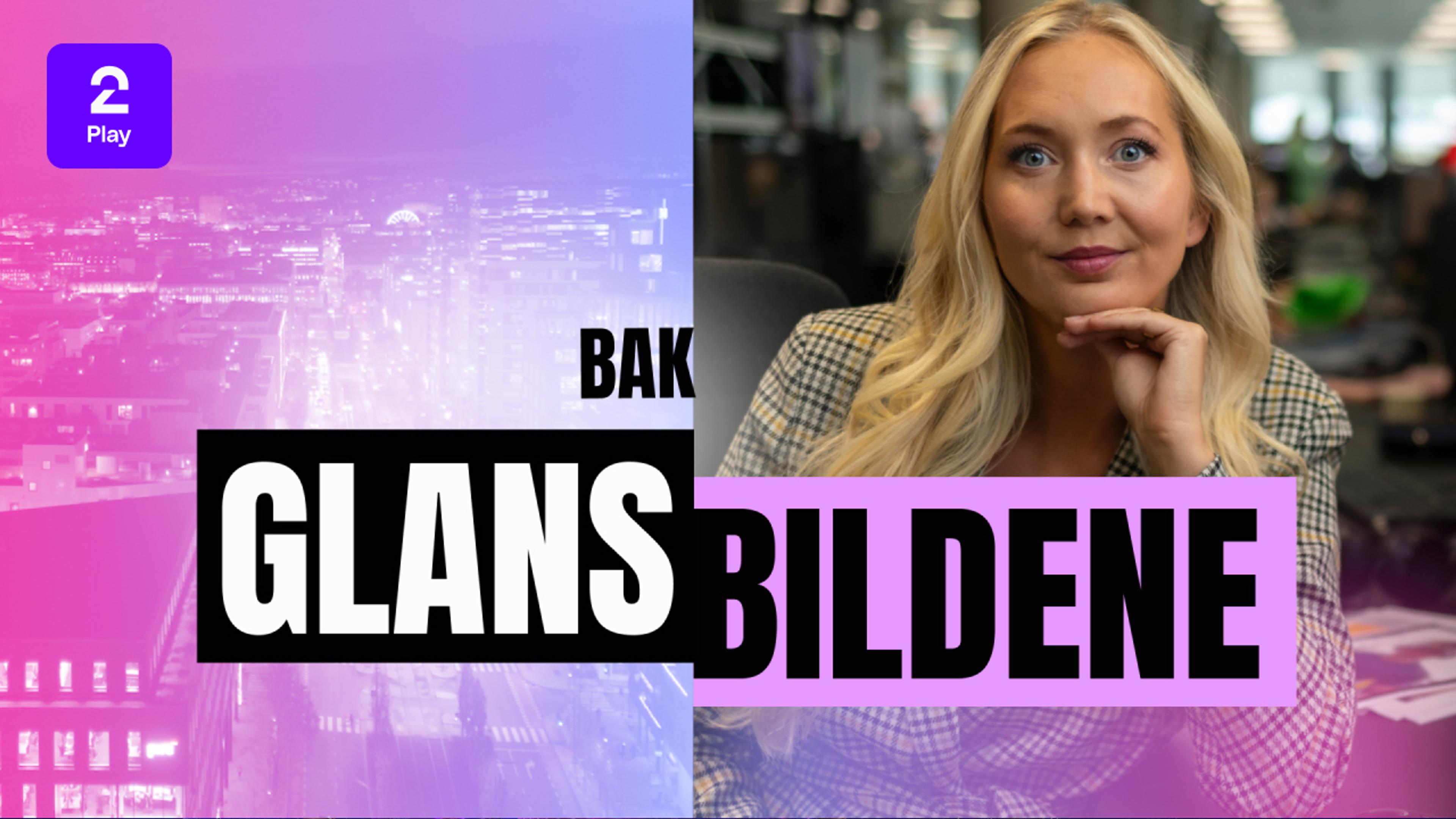 Grafikk for programmet Bak Glansbildene som du ser på TV 2 Play med Strim.