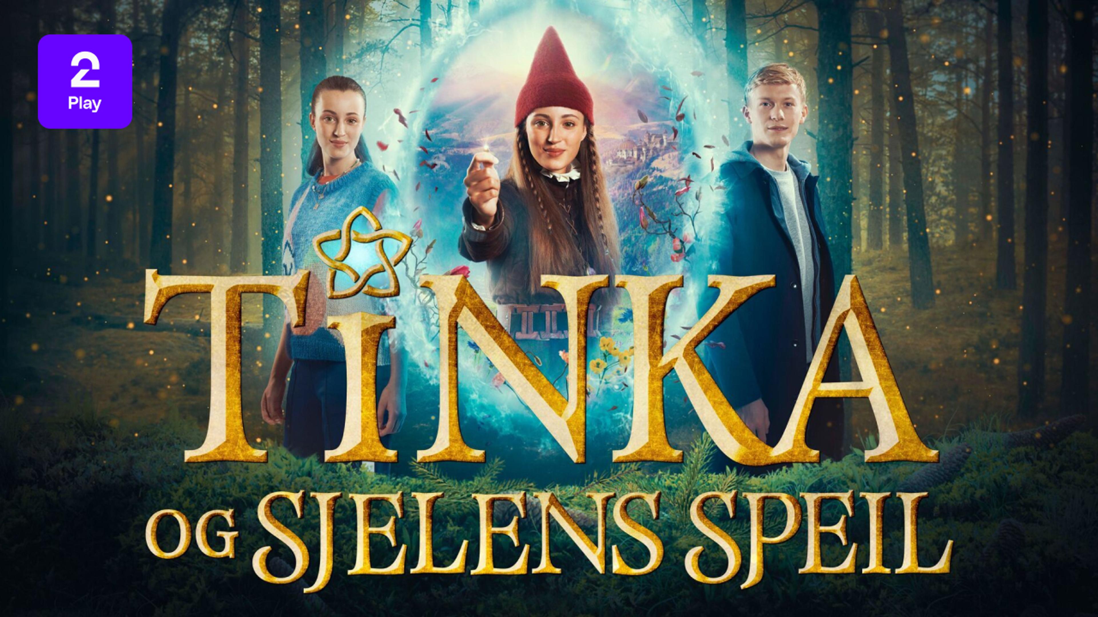 Grafikk for julekalenderen Tinka og sjelens speil som du ser på TV 2 Play med Strim.