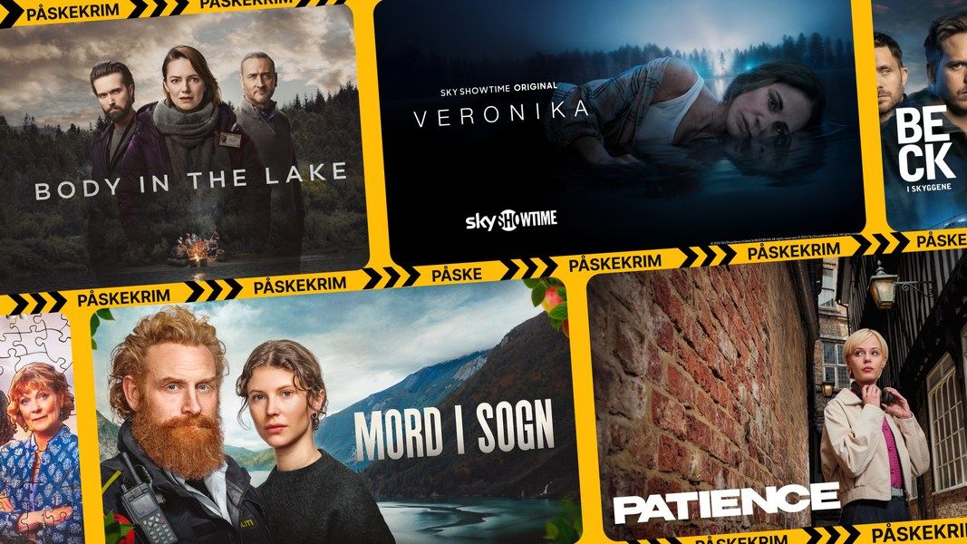 Collage satt sammen med flere titler fra strømmetjenestene inkludert i Strim.