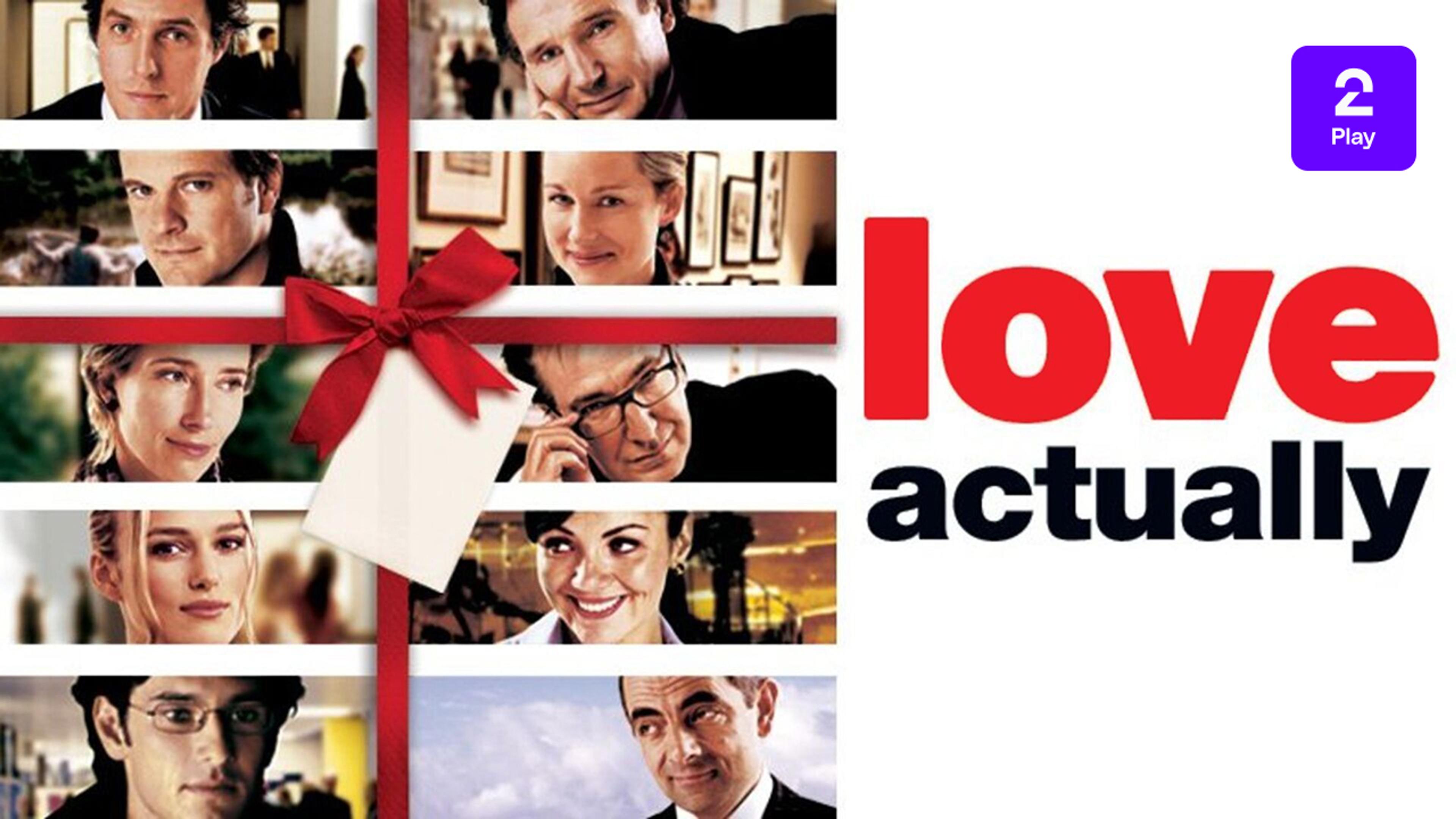 Posterbilde fra julefilmen Love Actually som du kan se på TV 2 Play via Strim.