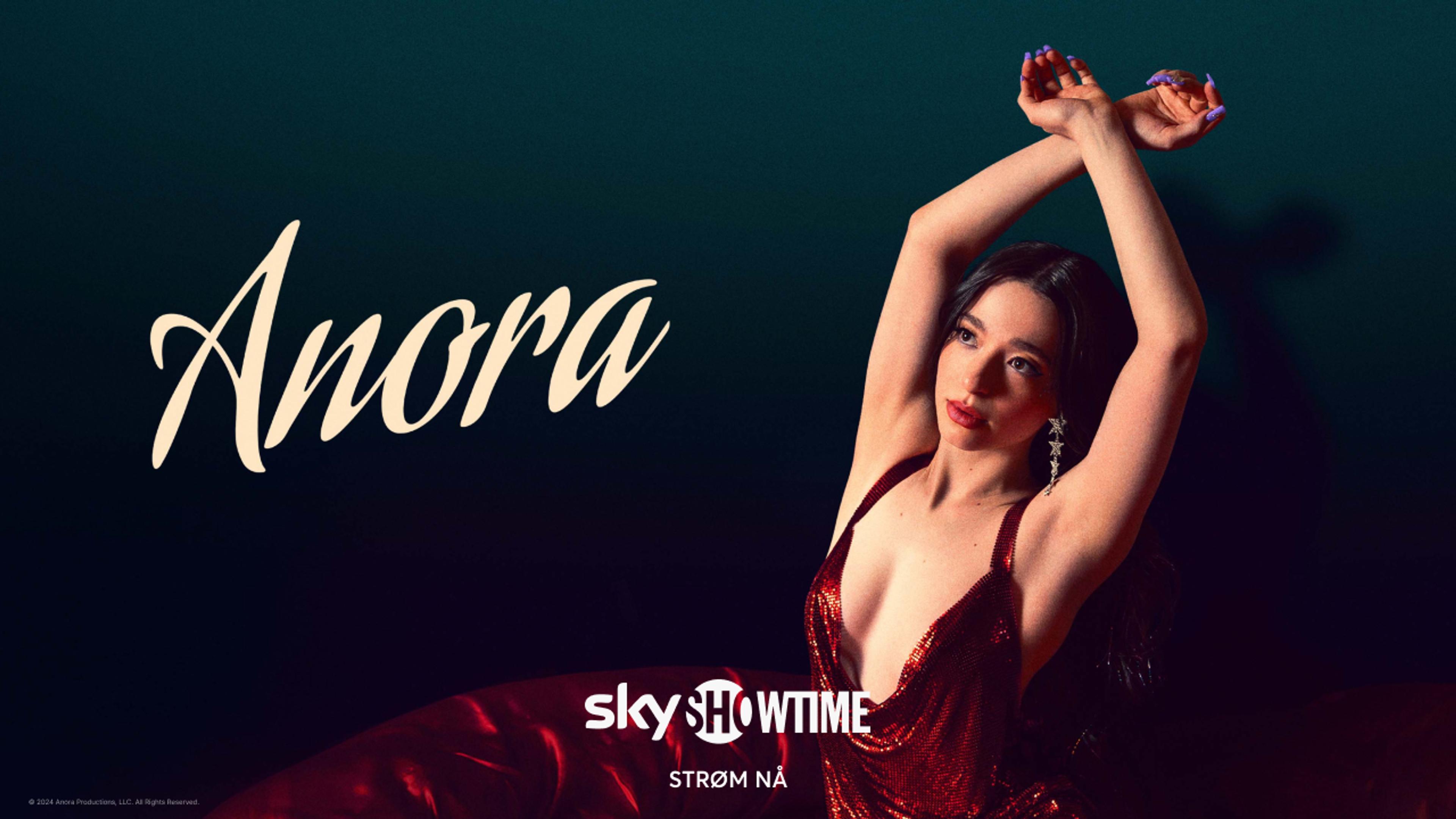 Posterbilde fra filmen Anora som du kan se på SkyShowtime via Strim.