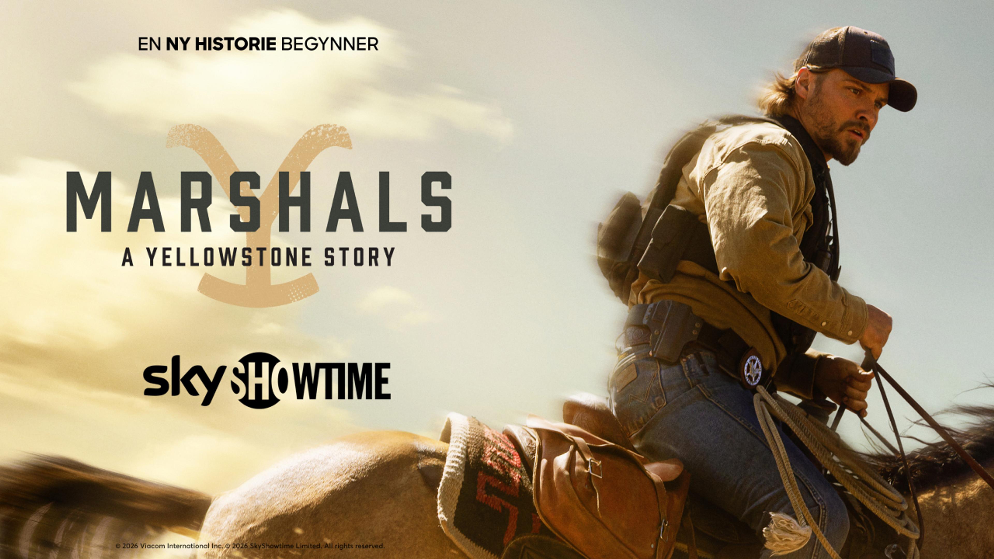 Grafikk for serien Marshals som du ser på SkyShowtime med Strim.