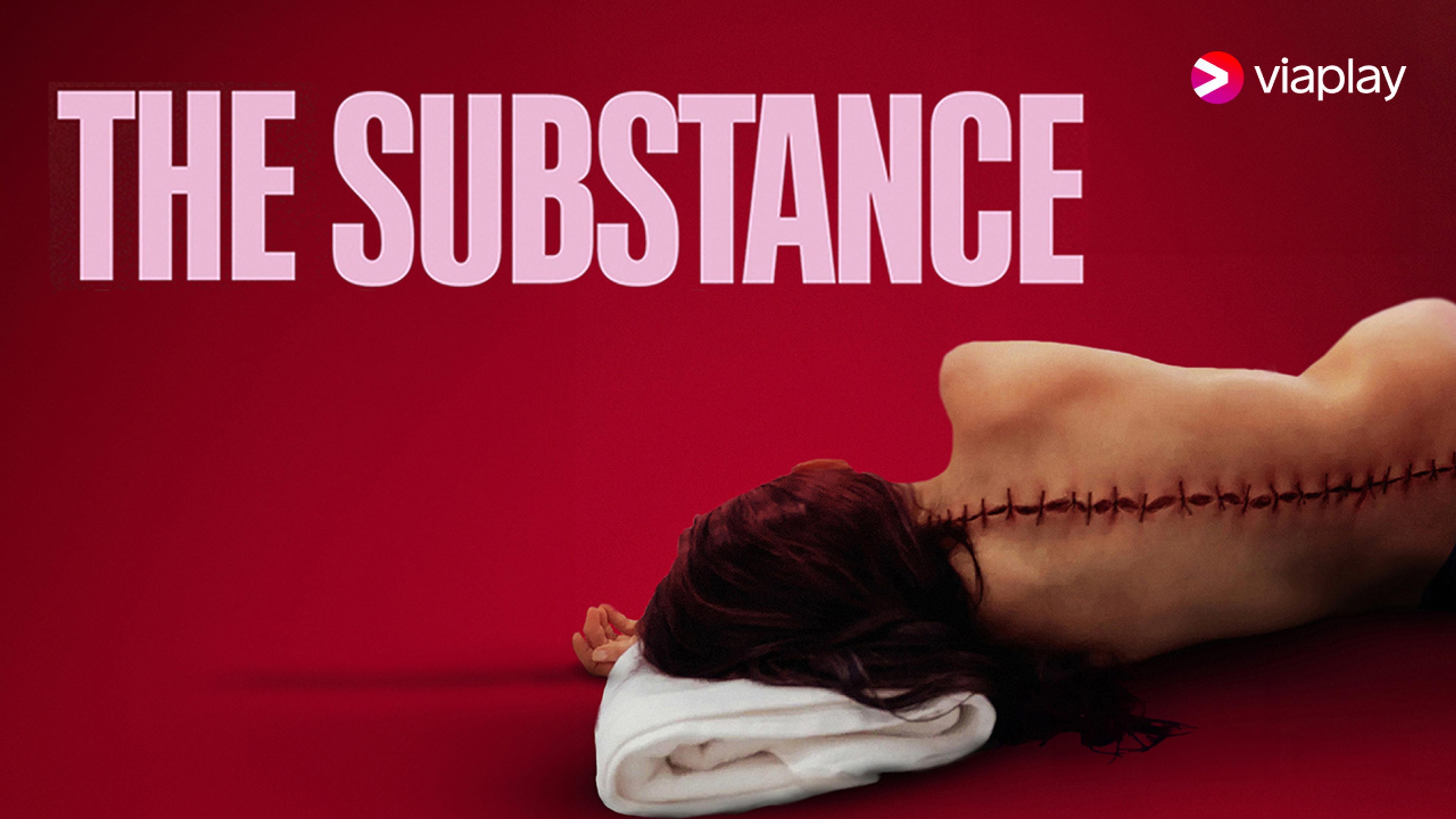 Posterbilde fra filmen The Substance som du kan se med Viaplay via Strim.