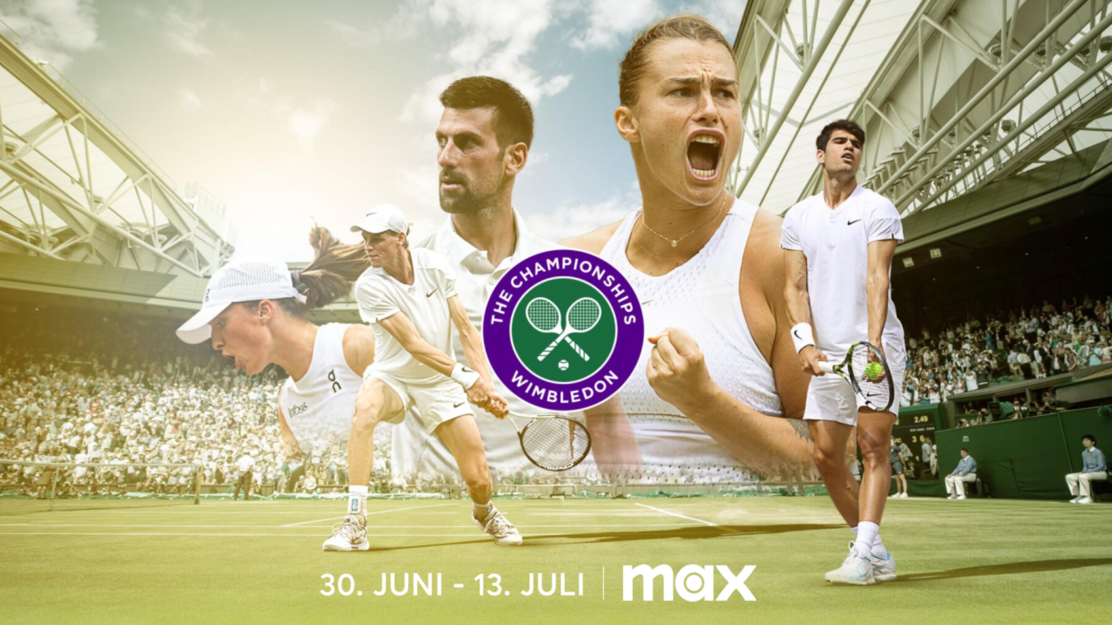 Bilde med spiller som skal delta i årets Wimbledon-turnering i slutten av juni.