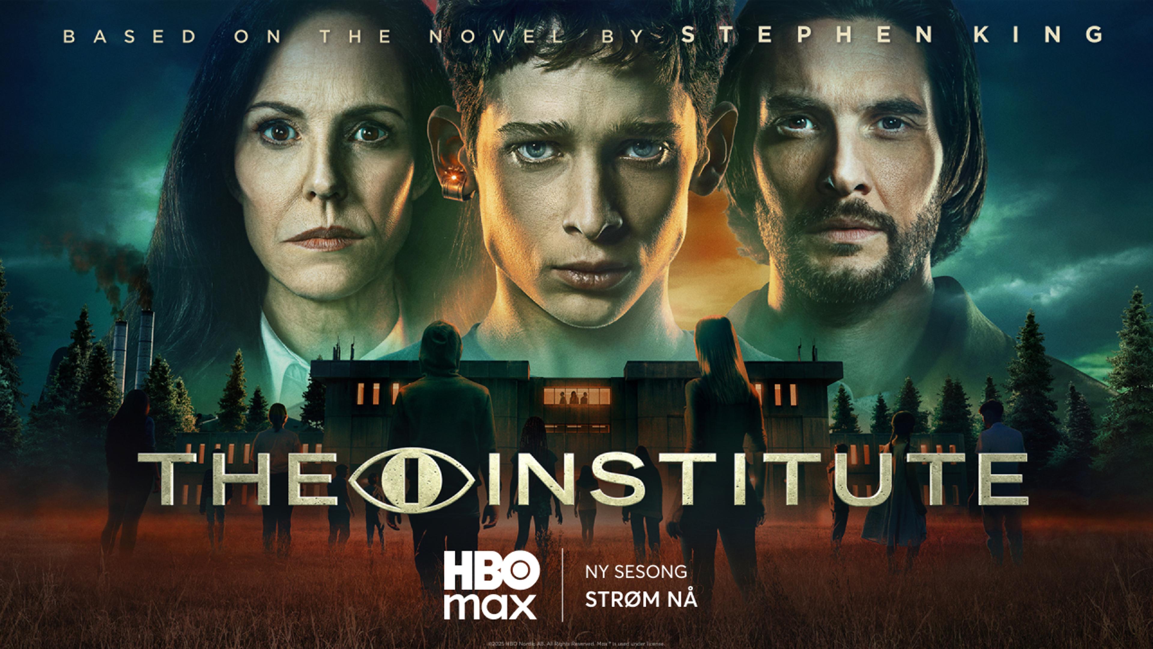 Grafikk for serien The Institue som du kan se på HBO Max med Strim.