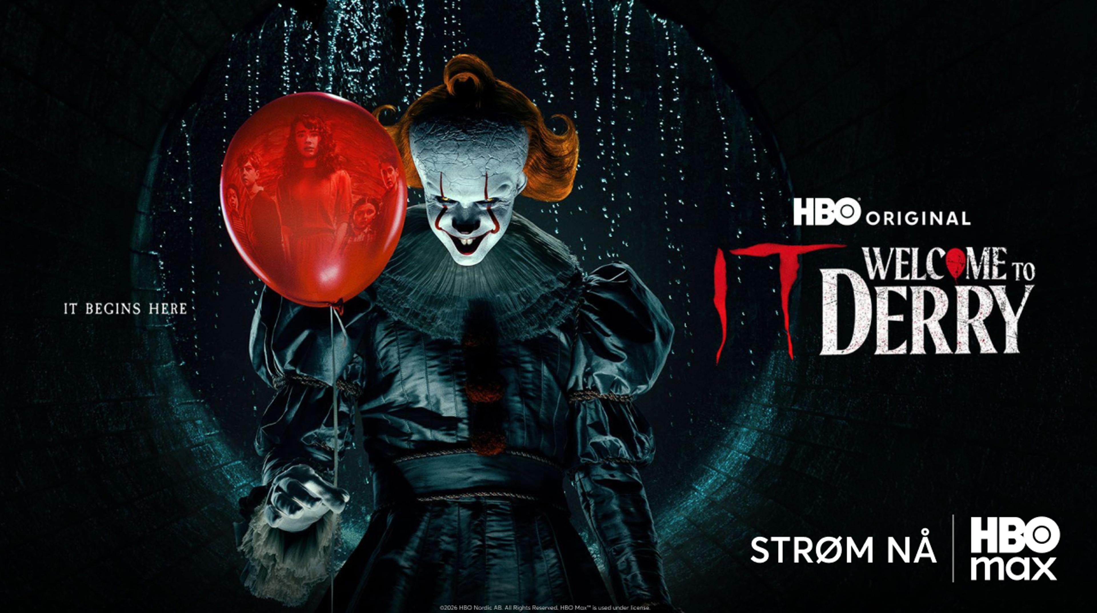 Grafikk for serien IT: Welcome to Derry som du ser på HBO Max med Strim.