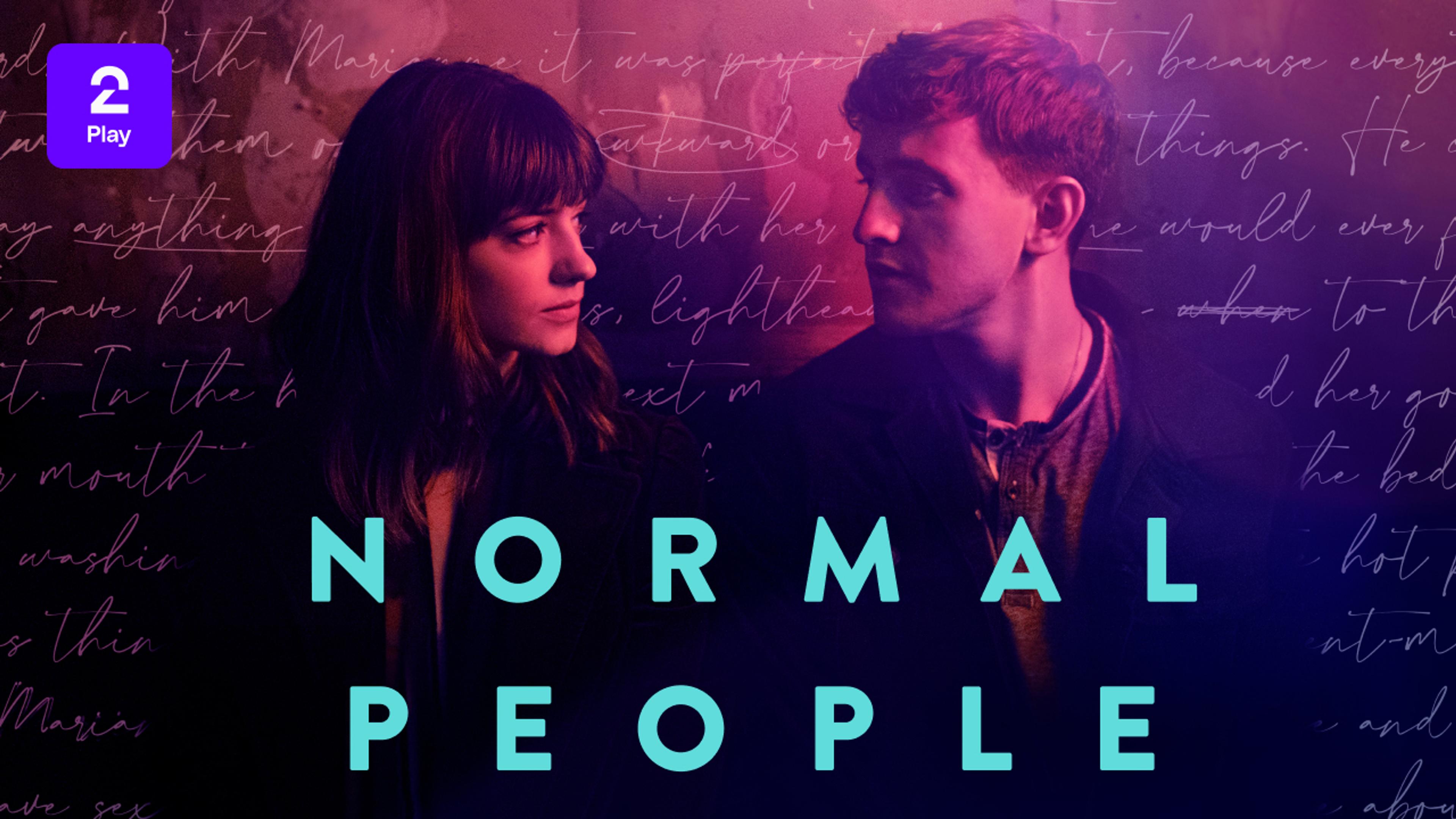 Grafikk for serien Normal People som du ser på TV 2 Play med Strim.
