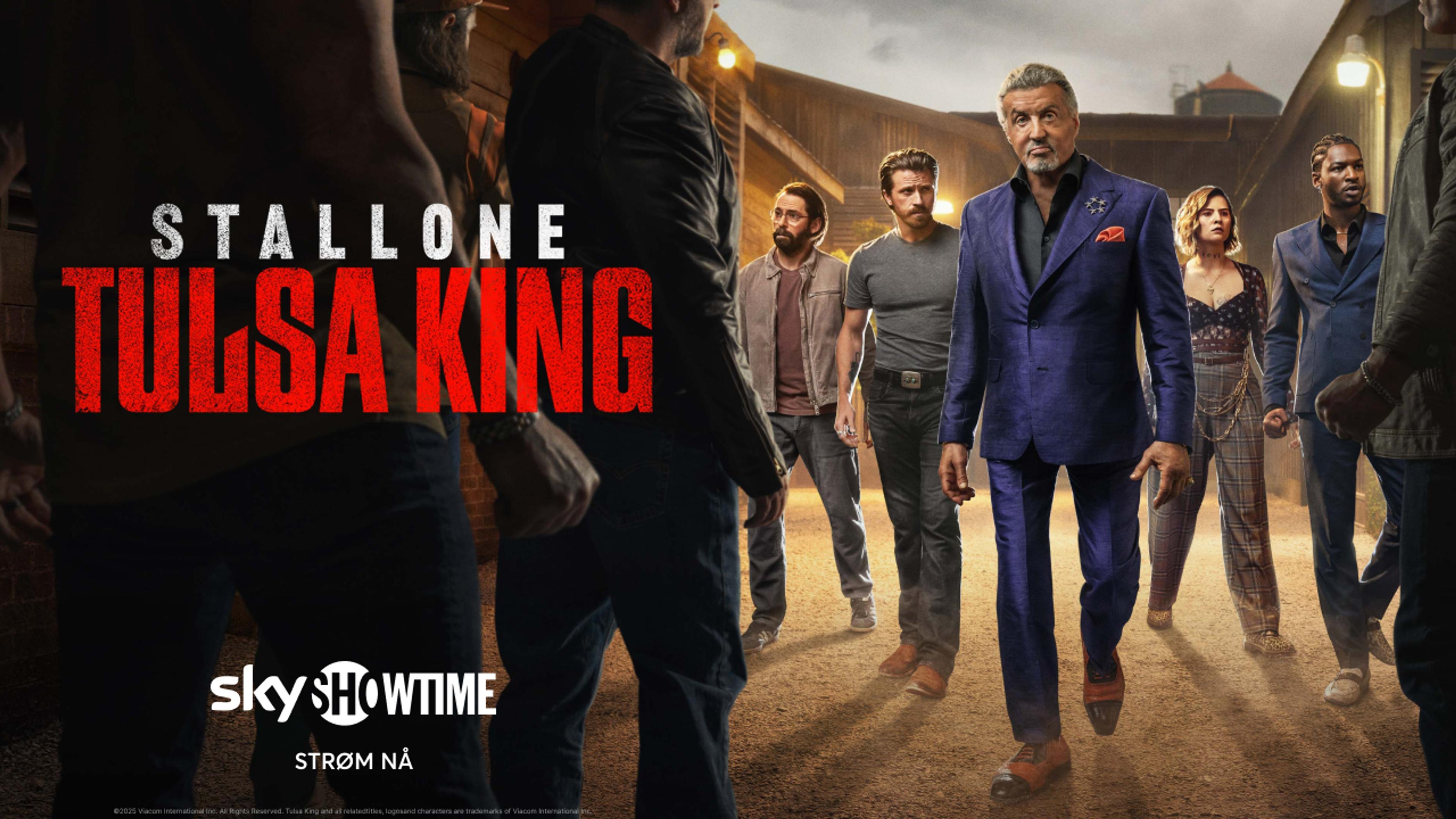 Grafikk for serien Tulsa King som du ser på SkyShowtime med Strim.