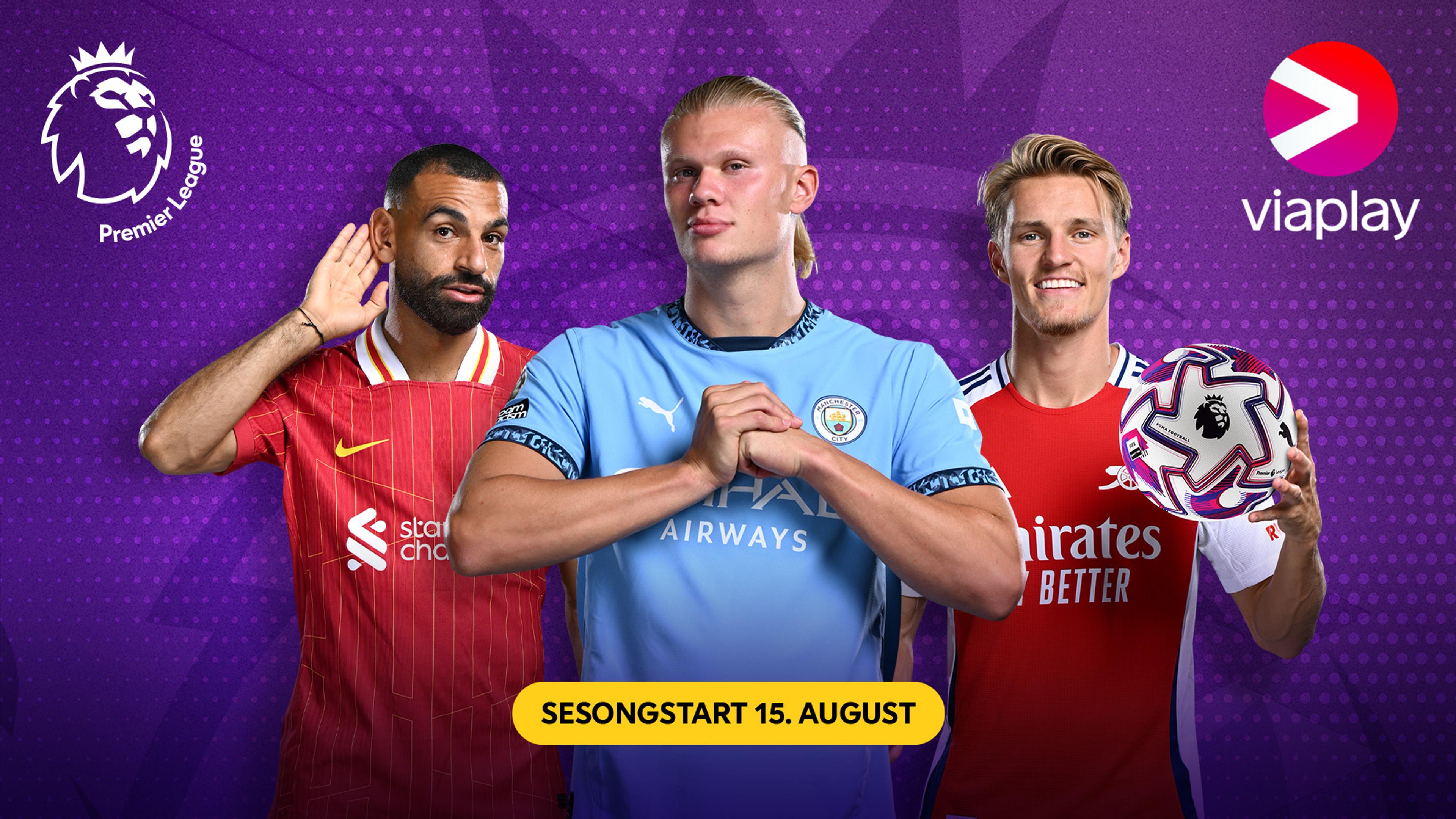 Bilde av Haaland, Ødegaard og Salah klare for Premier League oppstart 15. august.