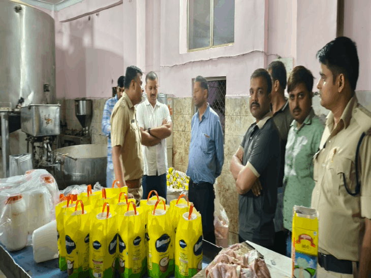 ग्वालियर: त्योहारी सीजन से पहले ट्रांसपोर्ट नगर में खाद्य विभाग का छापा, मिलावटी घी का कारखाना सील