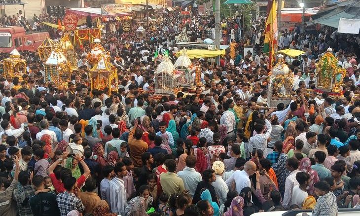 श्योपुर में जलझूलनी एकादशी पर धूमधाम से निकली डोल शोभायात्रा, बंजारा डैम पर हुआ जलवा पूजन