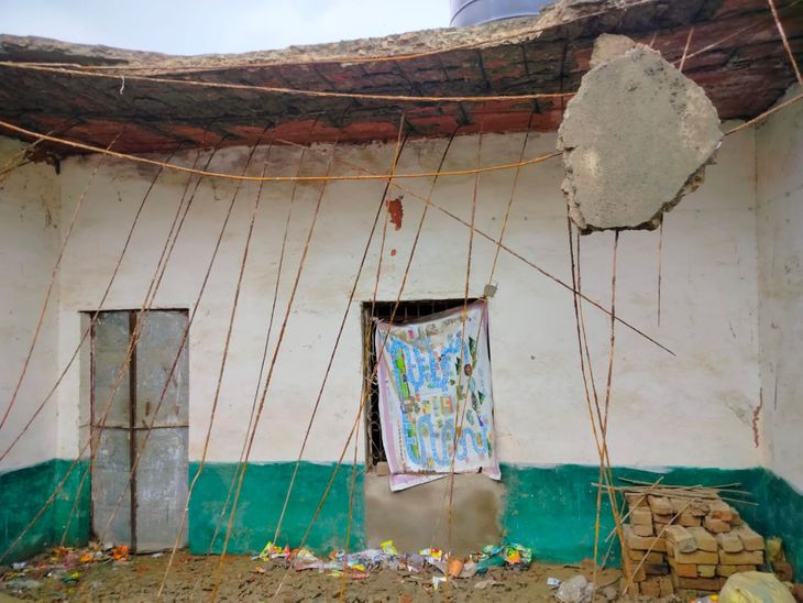 श्योपुर के रघुनाथपुर स्कूल में बड़ा हादसा टला, स्वतंत्रता दिवस की शाम ढही जर्जर छत