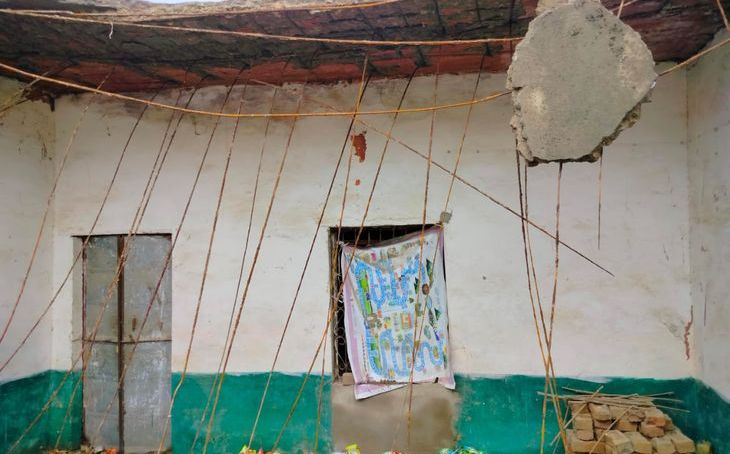 श्योपुर के रघुनाथपुर स्कूल में बड़ा हादसा टला, स्वतंत्रता दिवस की शाम ढही जर्जर छत