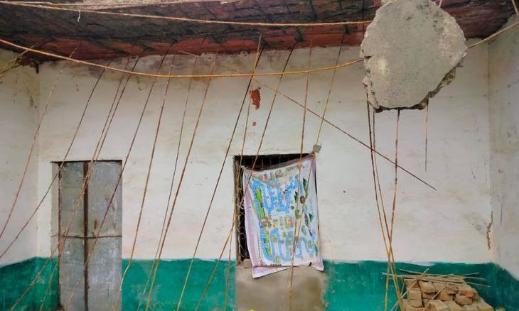 श्योपुर के रघुनाथपुर स्कूल में बड़ा हादसा टला, स्वतंत्रता दिवस की शाम ढही जर्जर छत