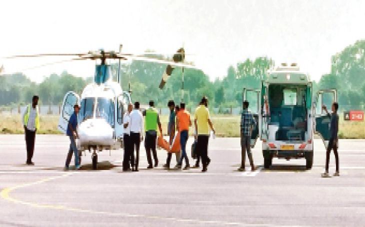 दतिया में एयर एम्बुलेंस की बड़ी लापरवाही, मरीज को भोपाल एम्स पहुंचने में लगे 18 घंटे